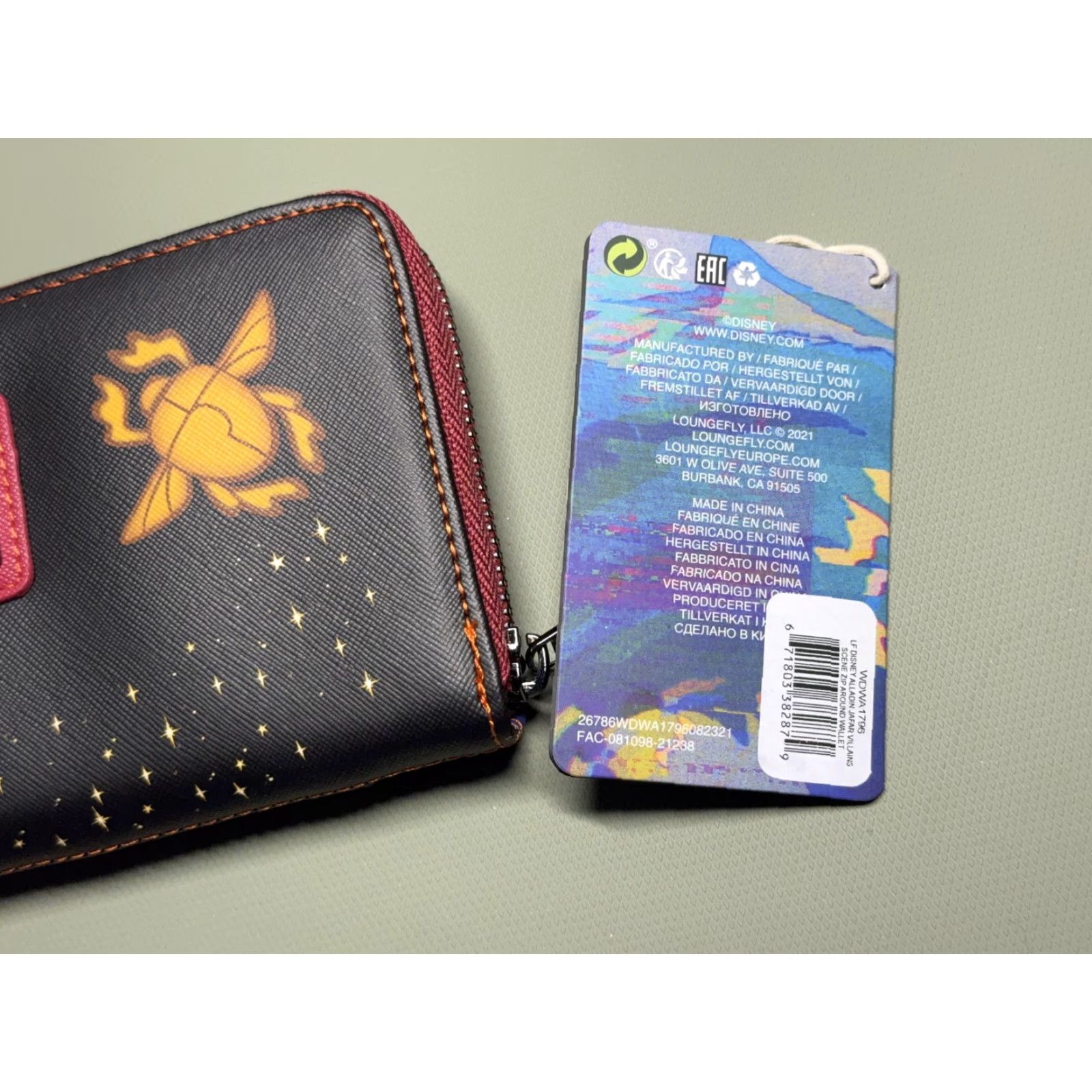 Vintage Loungefly Disney Villains Wallet Aladdin Jafar Abu Zip-Around Women One Size Black Womens Size ONE SIZE - 4 Thumbnail