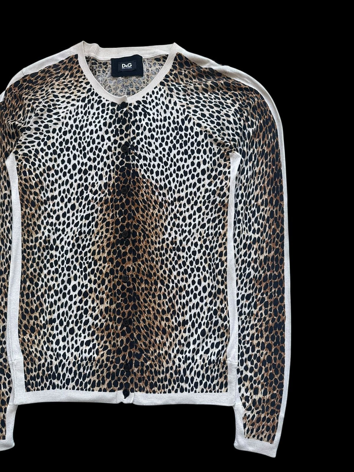 Dolce & Gabbana D&G Dolce & Gabbana Leopard Print Silk Cardigan Vintage y2k Size M / US 6-8 / IT 42-44 - 4 Thumbnail