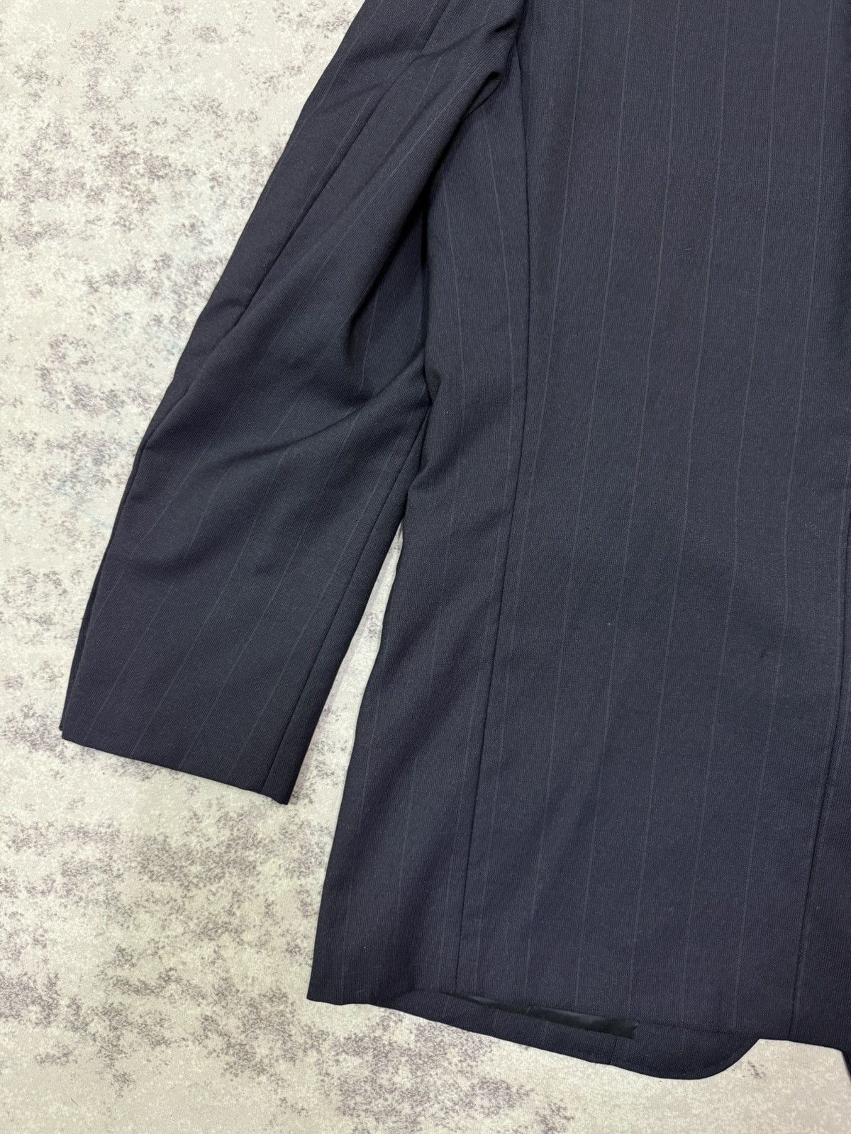 Yohji Yamamoto A.A.R Yohji Yamamoto Durban Dark Blue Stripe Blazzer Size US M / EU 48-50 / 2 - 13 Thumbnail