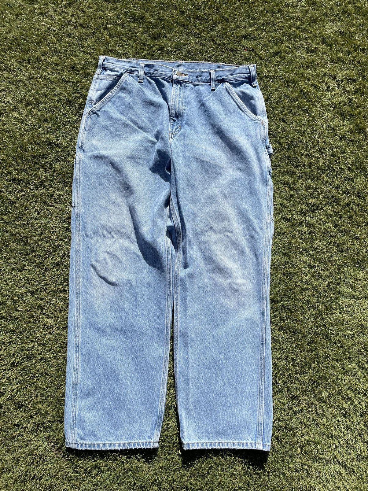Carhartt Carhartt 38x32 B237 Loose Original Fit Jeans Carpenter Denim Size US 38 / EU 54 - 1 Thumbnail