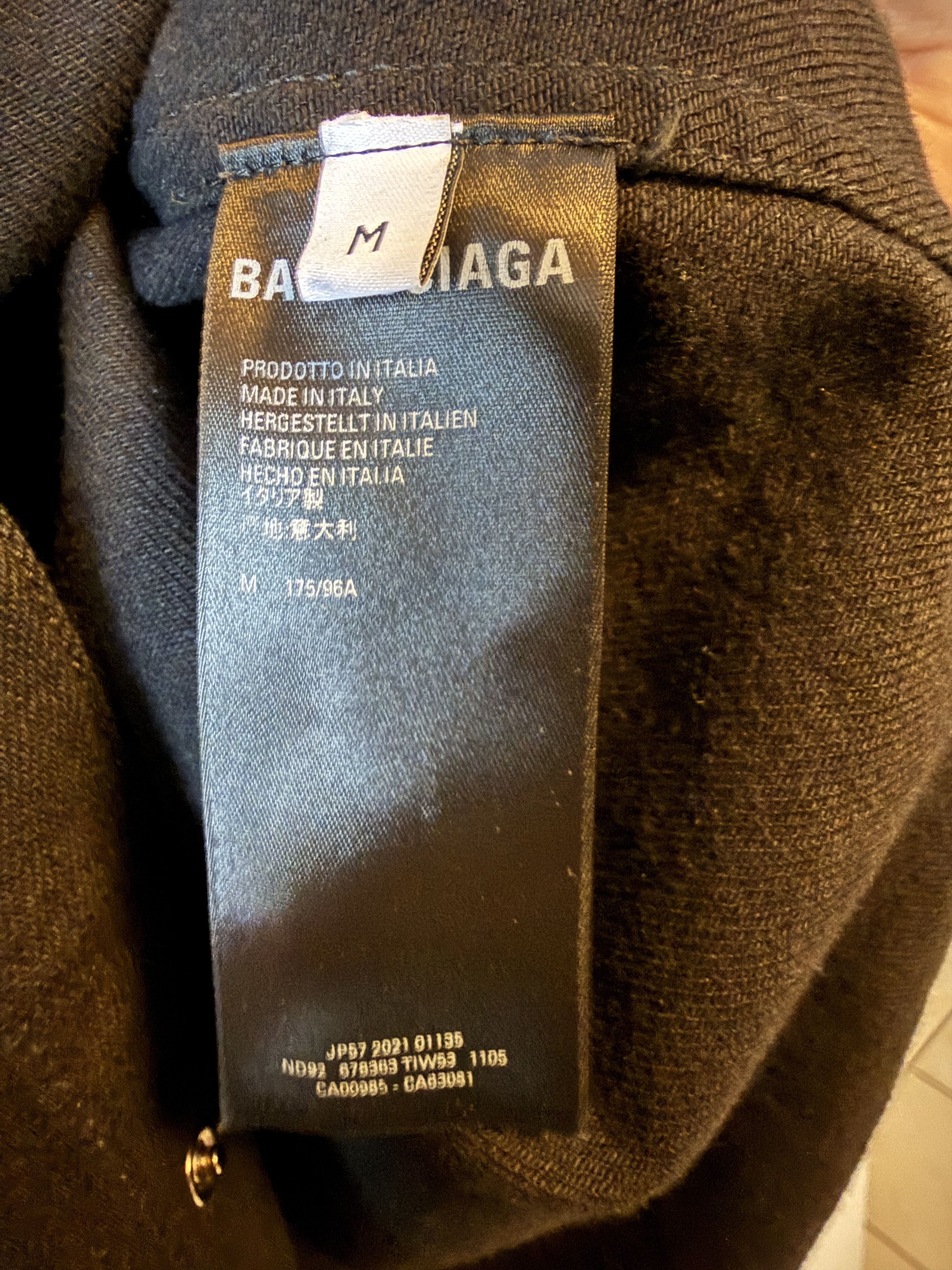 Balenciaga Balenciaga Pitch Black Denim Shirt Size US M / EU 48-50 / 2 - 6 Thumbnail