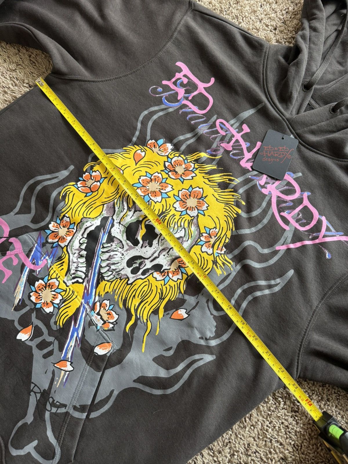 Ed Hardy Ed Hardy Tattoo Hodie pink skull Size US L / EU 52-54 / 3 - 6 Thumbnail