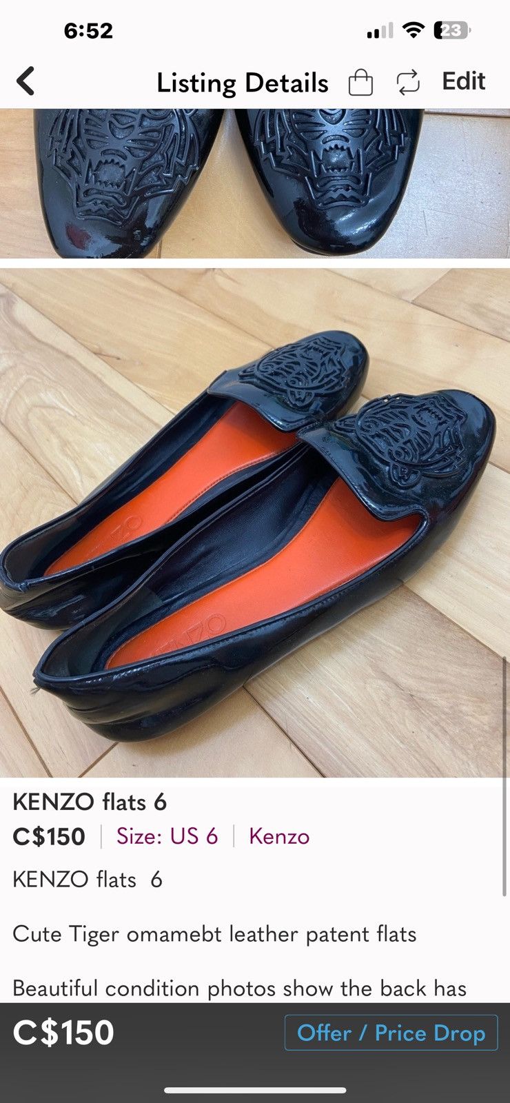 Kenzo Kenzo flats 6 Size US 6 / IT 36 - 4 Thumbnail