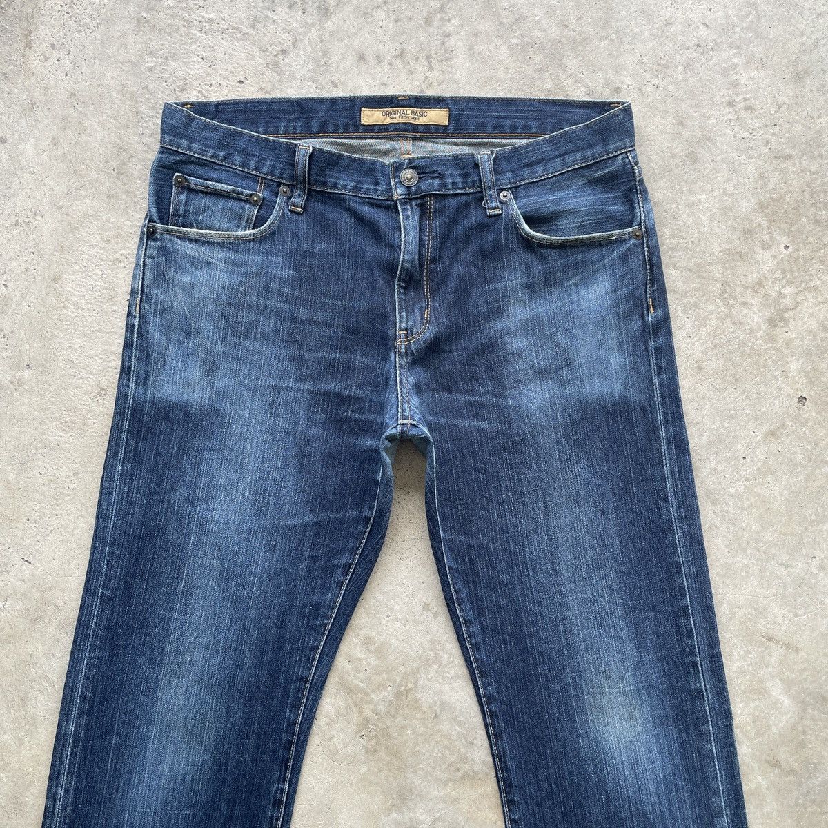 Japanese Brand × Jean × Vintage Vintage Japanese Brand Indigo Blue Denim Jeans Pants W33 Size US 33 - 3 Thumbnail
