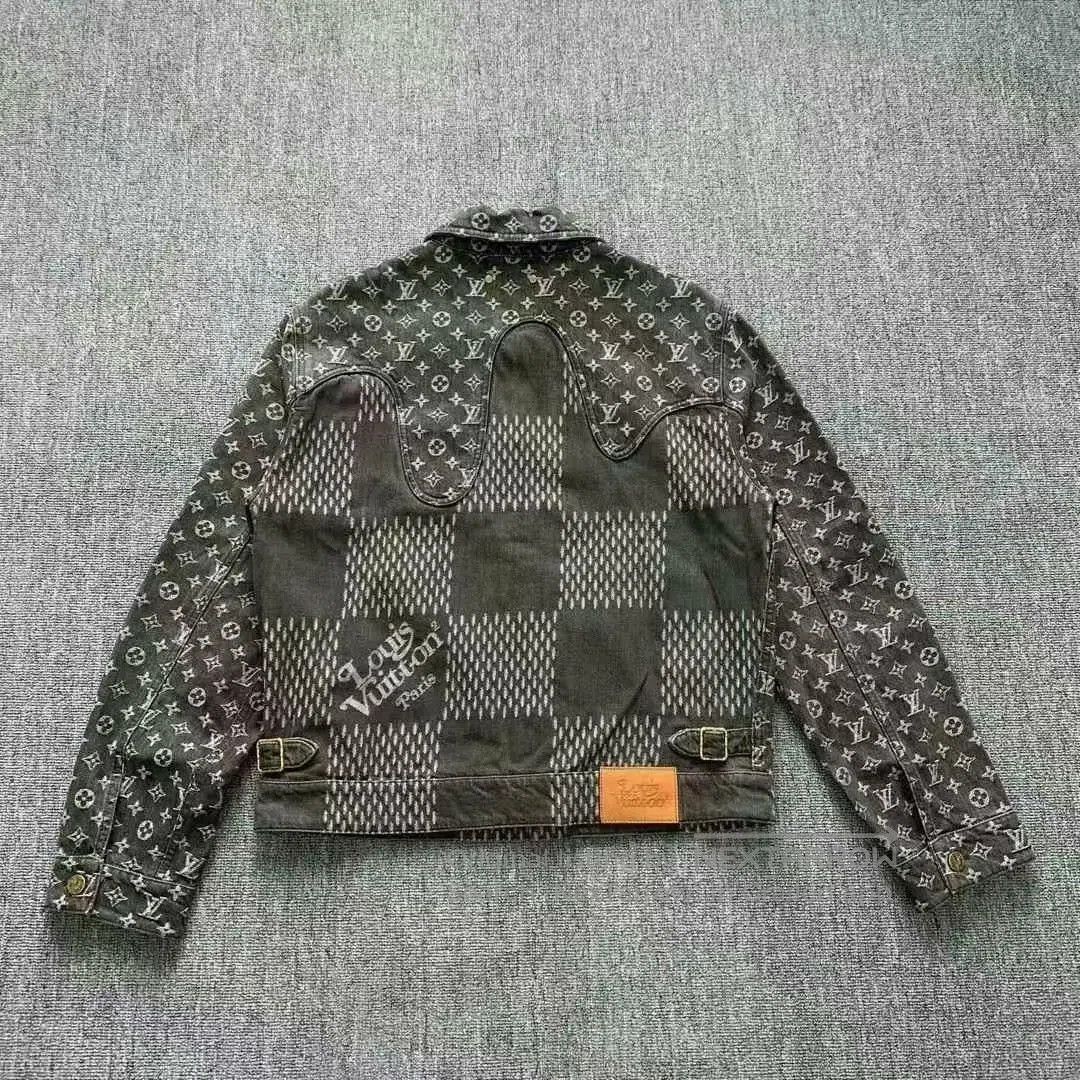 Louis Vuitton black patterned denim jacket by lv nigo. Size US L / EU 52-54 / 3 - 2 Thumbnail