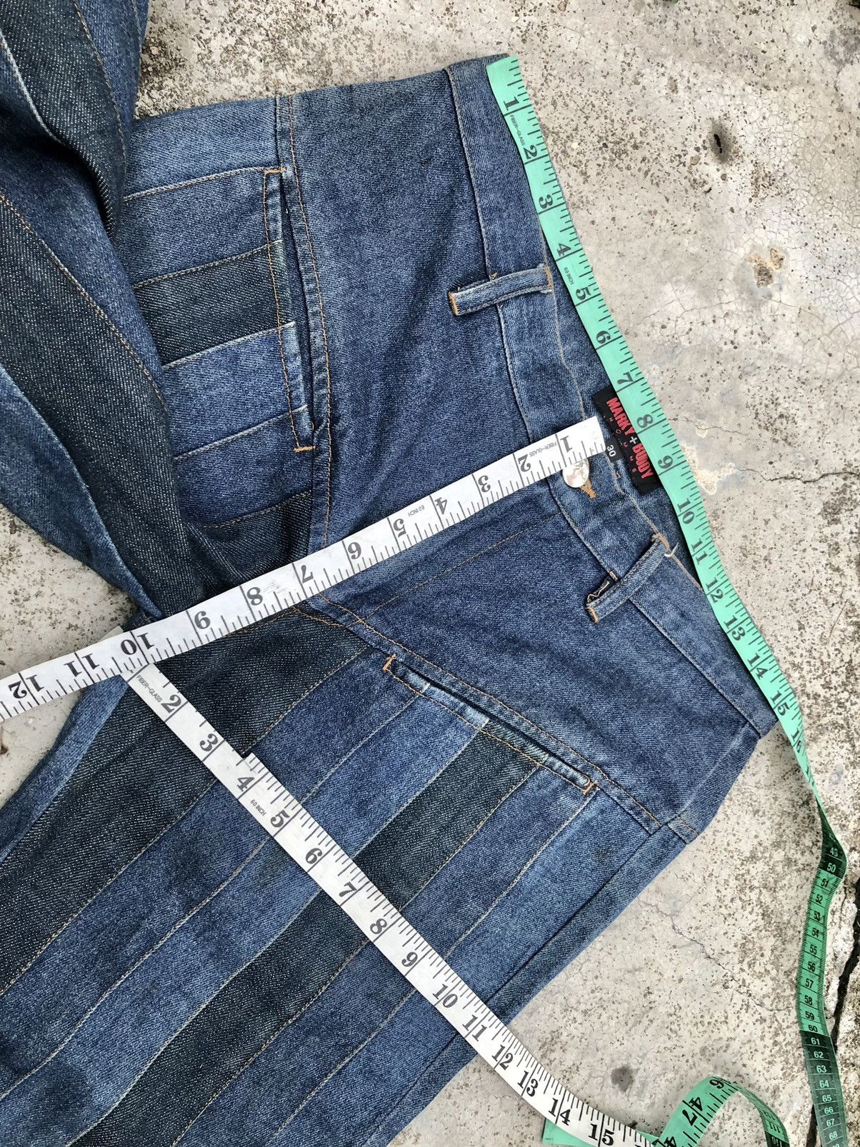 Hypebeast FLARE RECONSTRUCTED MARKY + BUDDY HOMME JEANS Size US 31 - 11 Thumbnail
