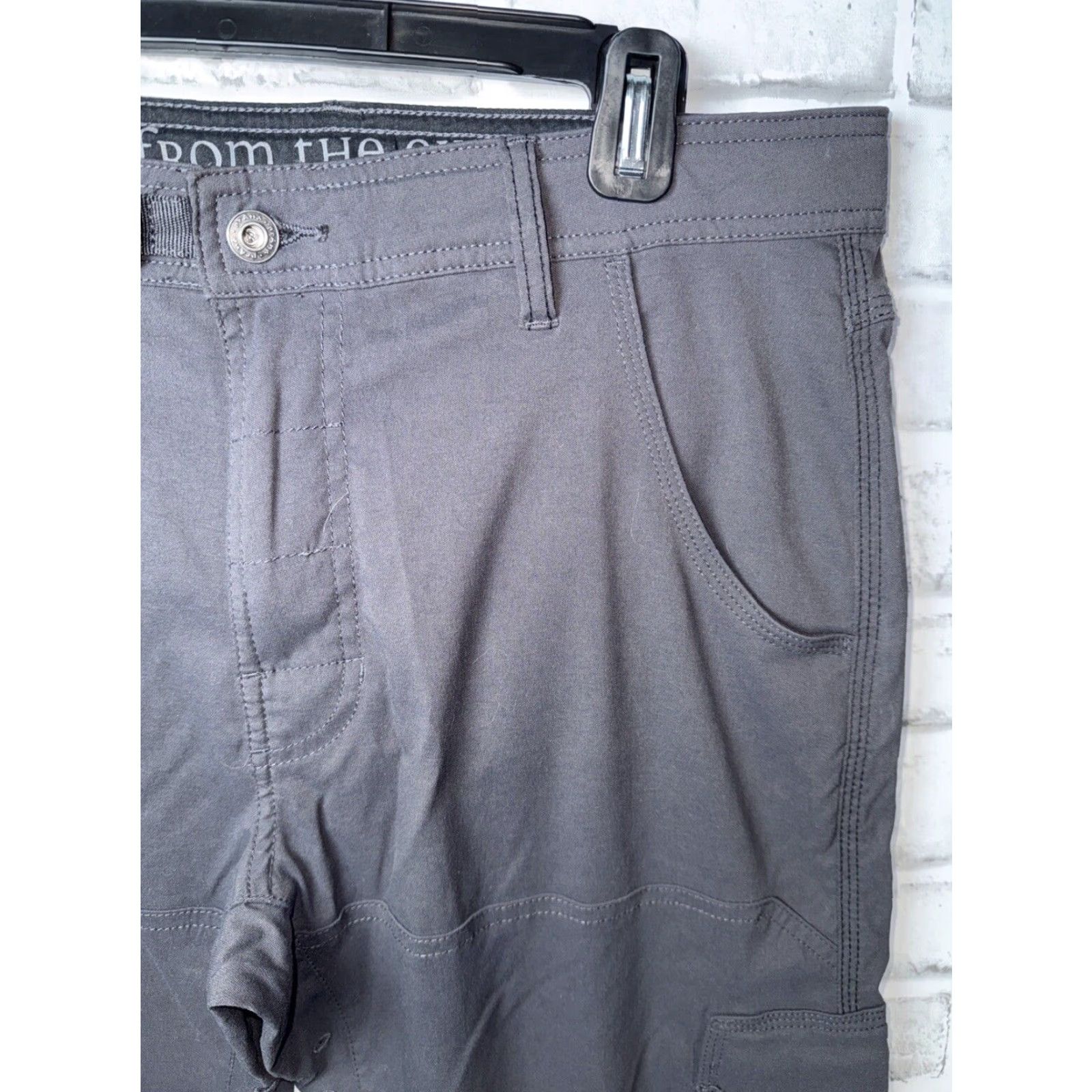 Prana VINTAGE Prana Mens Cargo Pants 32 Gray Nylon Hiking Roll-up Outdoor Sports Size US 32 / EU 48 - 2 Thumbnail