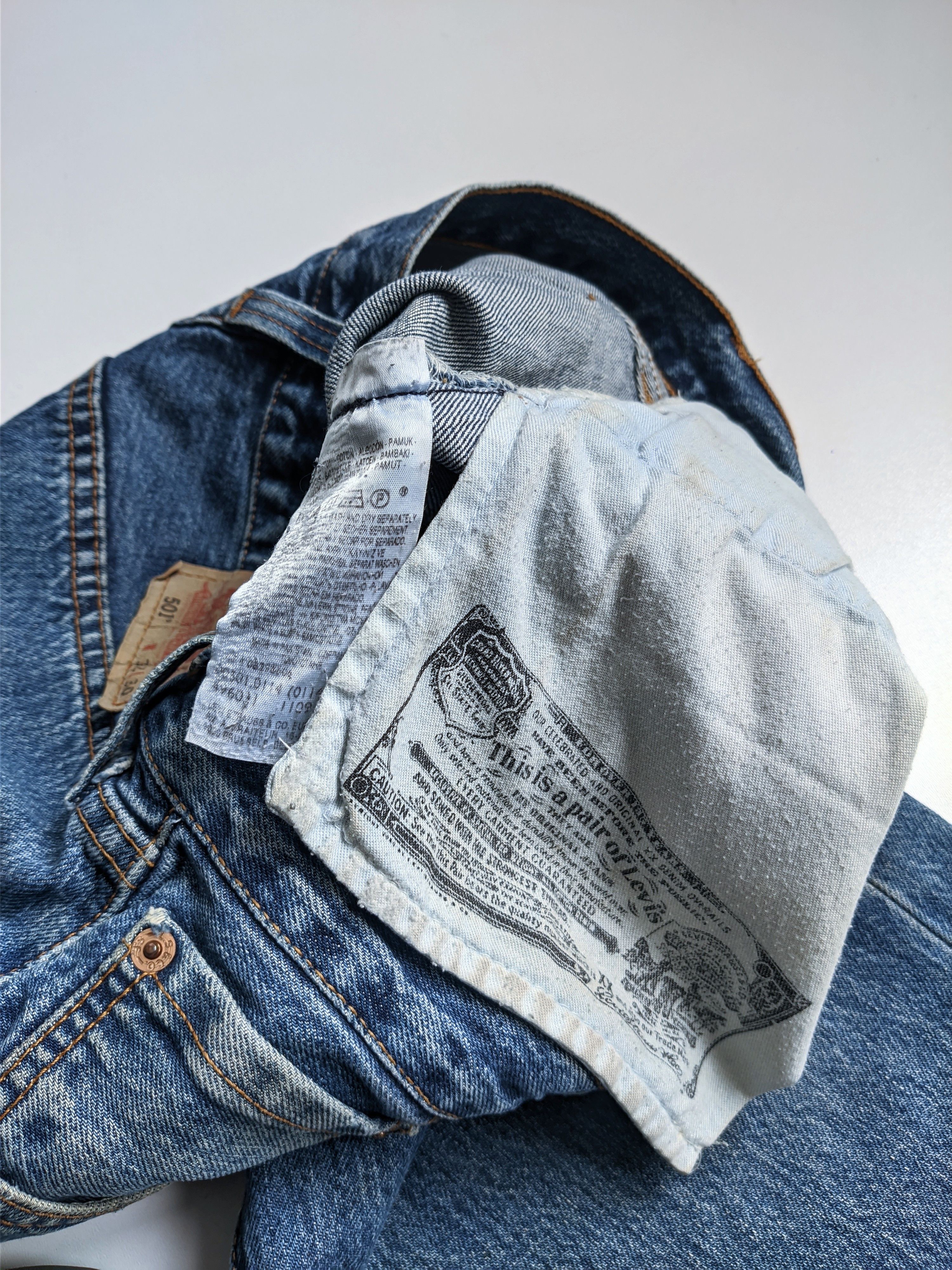 Levi's Vintage levis 501 jeans 90s denim blue Size US 30 / EU 46 - 6 Thumbnail