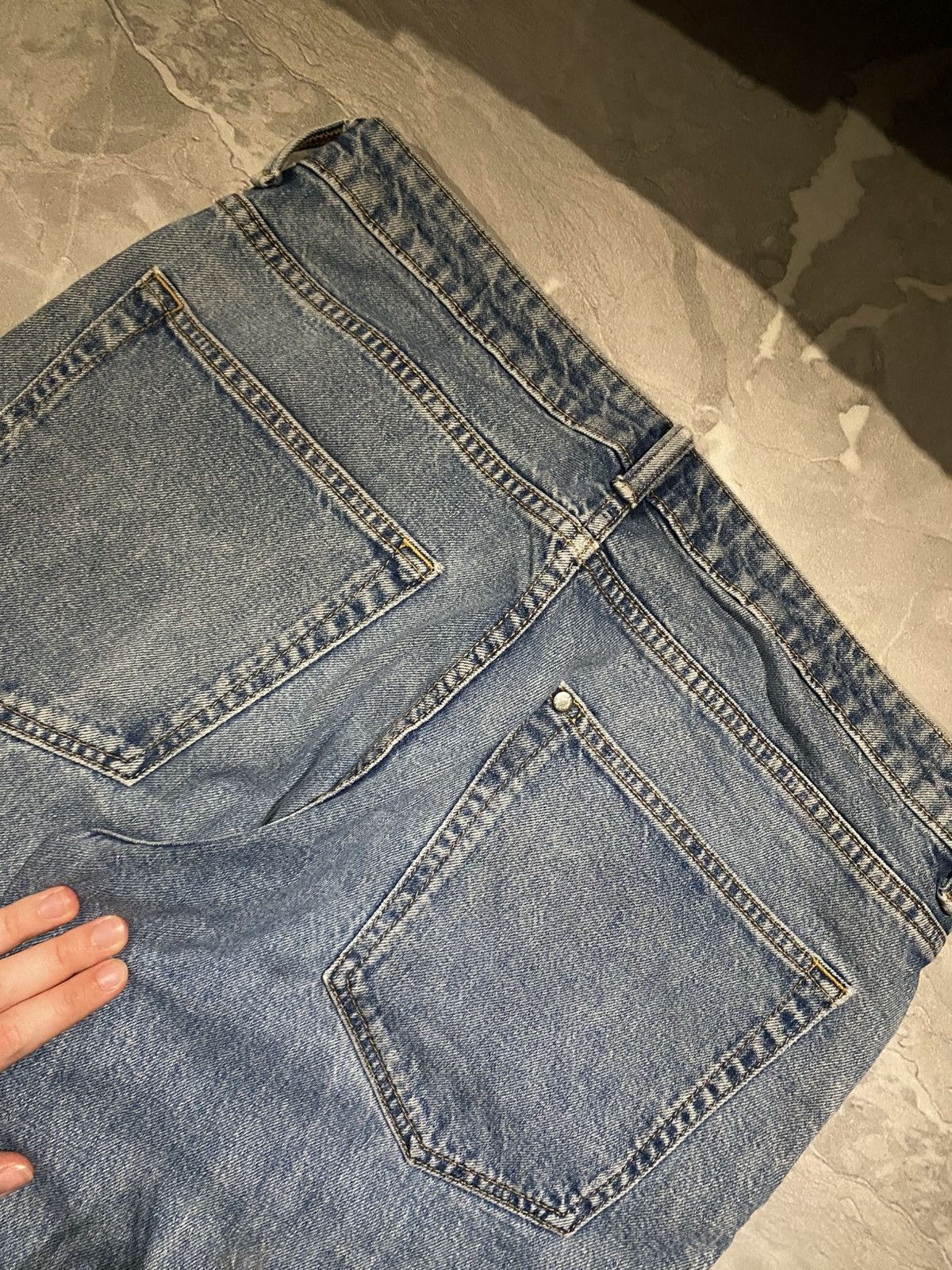 Vintage Crazy Washed Lightblue Rare Avan Destroyed Wide Leg / Y2K Size US 33 - 8 Thumbnail