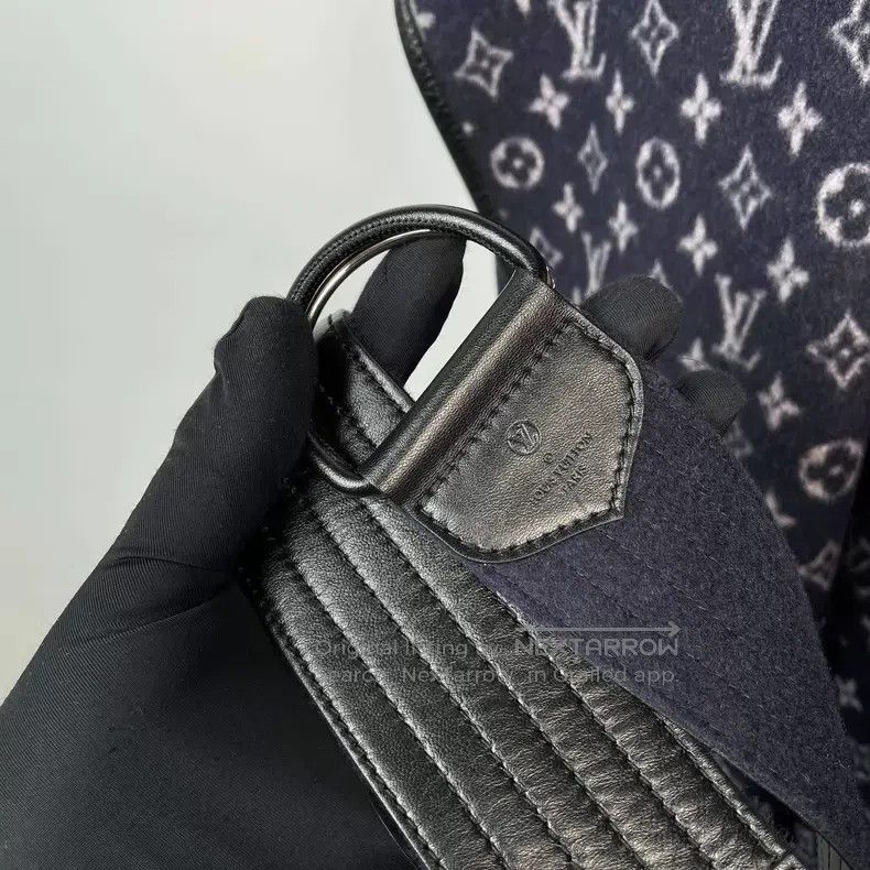 Louis Vuitton Louis Vuitton Dark blue presbyopic full-print bathrobe coa Size S / US 4 / IT 40 - 4 Thumbnail