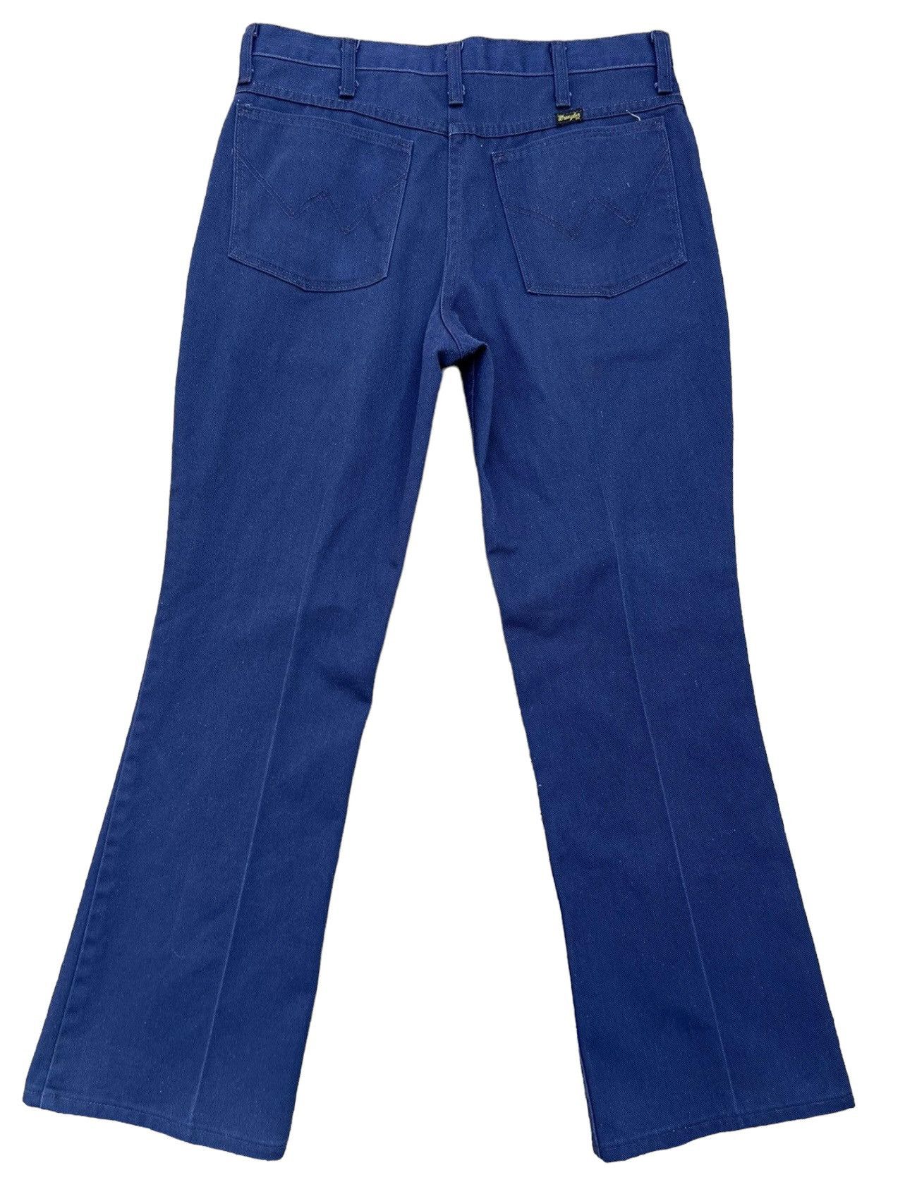 Vintage Vintage 60s Wrangler Navy Blue Flare Pant Size US 31 - 2 Thumbnail