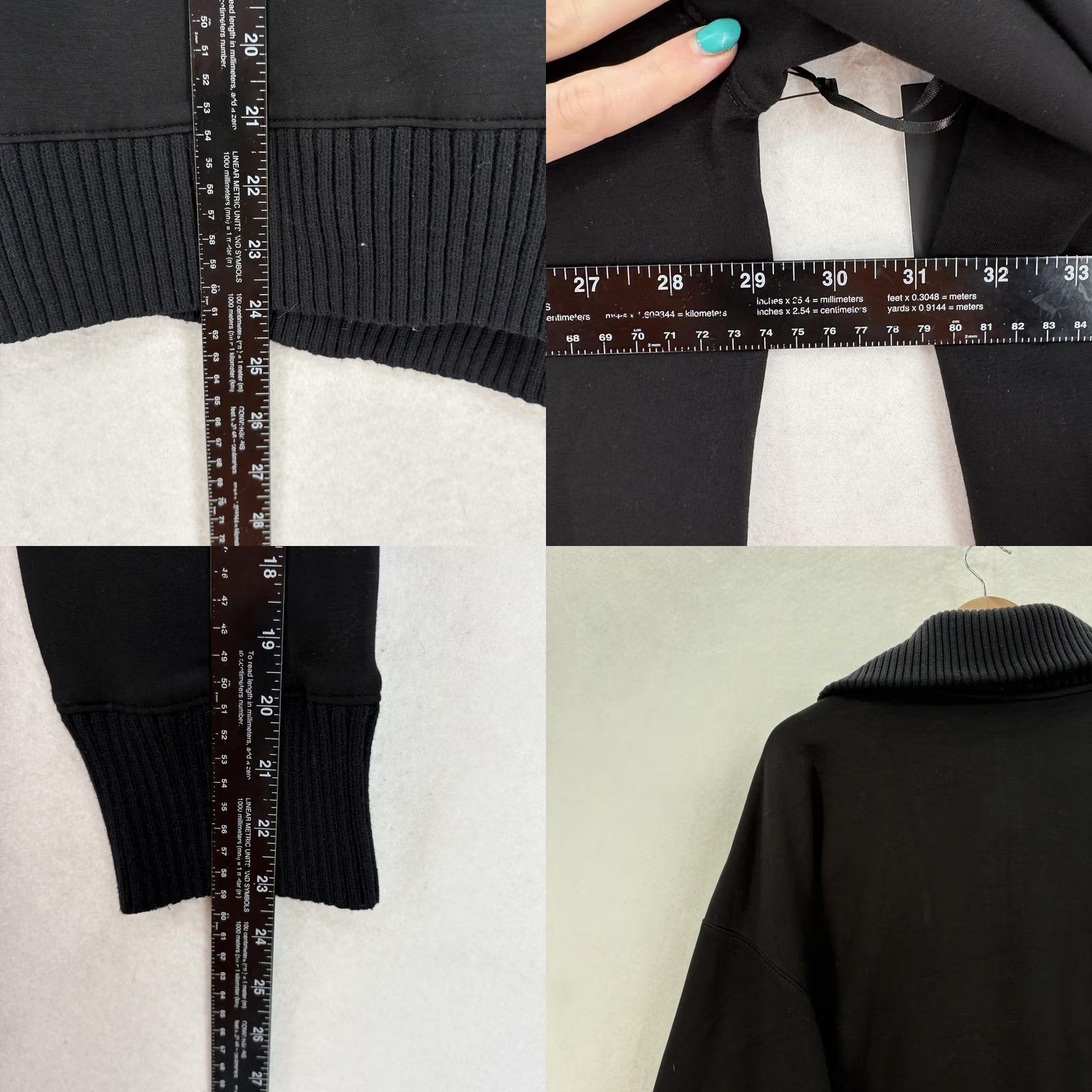 Vintage VINTAGE Simply Vera Vera Wang Sweater Womens XXL Black Collared 1/2 Zip Knit Casual Top Size XXL / US 16-18 / IT 52-54 - 8 Thumbnail