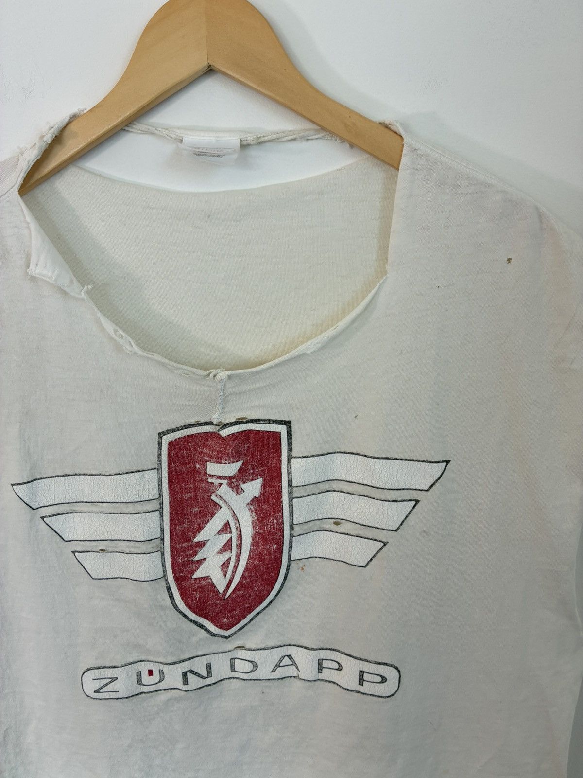 Vintage Thrashed ZUNDAPP German Motorcycle Distressed Cut Off Size US XL / EU 56 / 4 - 3 Thumbnail