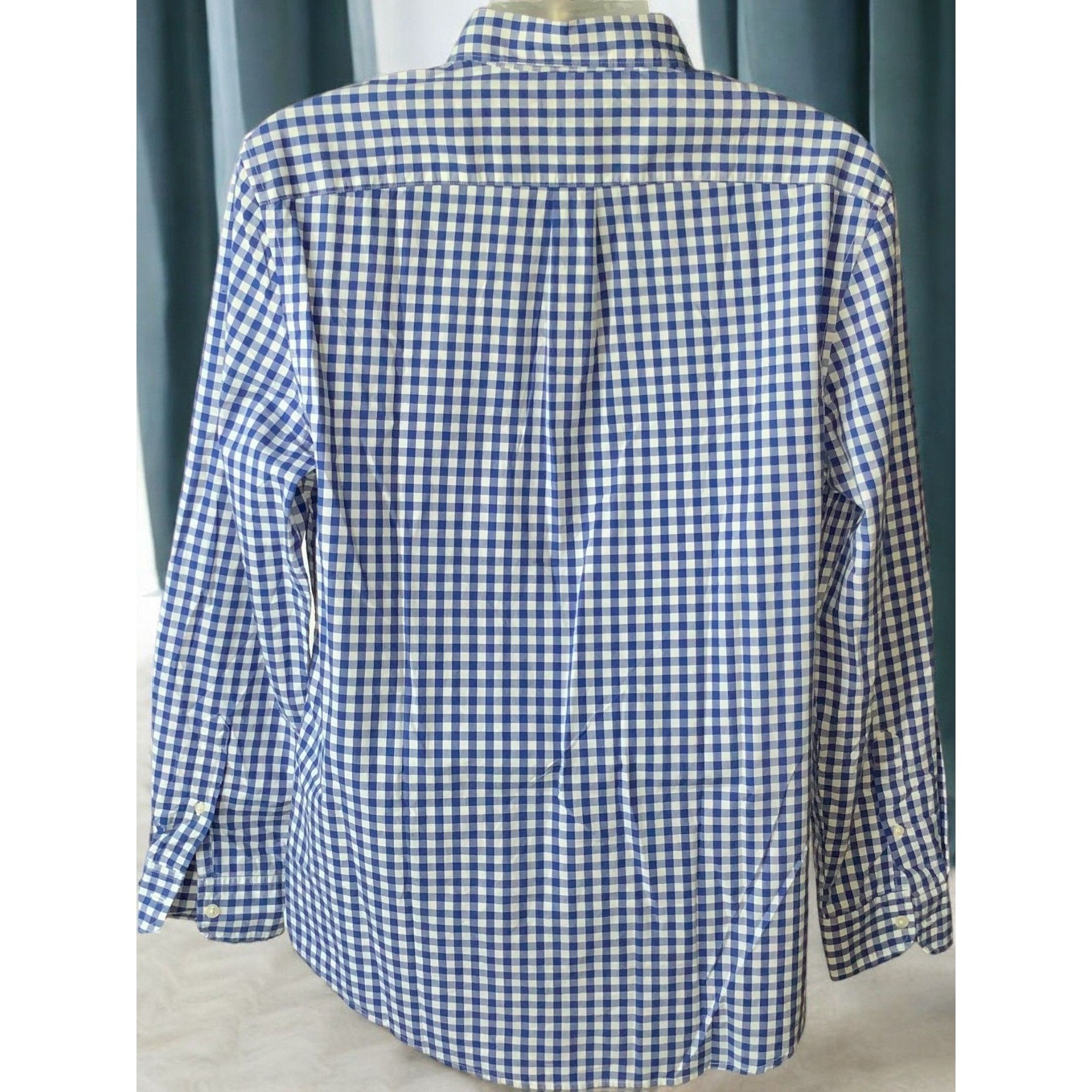 Gap Gap Blue White Gingham Checkered Long Sleeve Button Down Shi Size US L / EU 52-54 / 3 - 4 Thumbnail