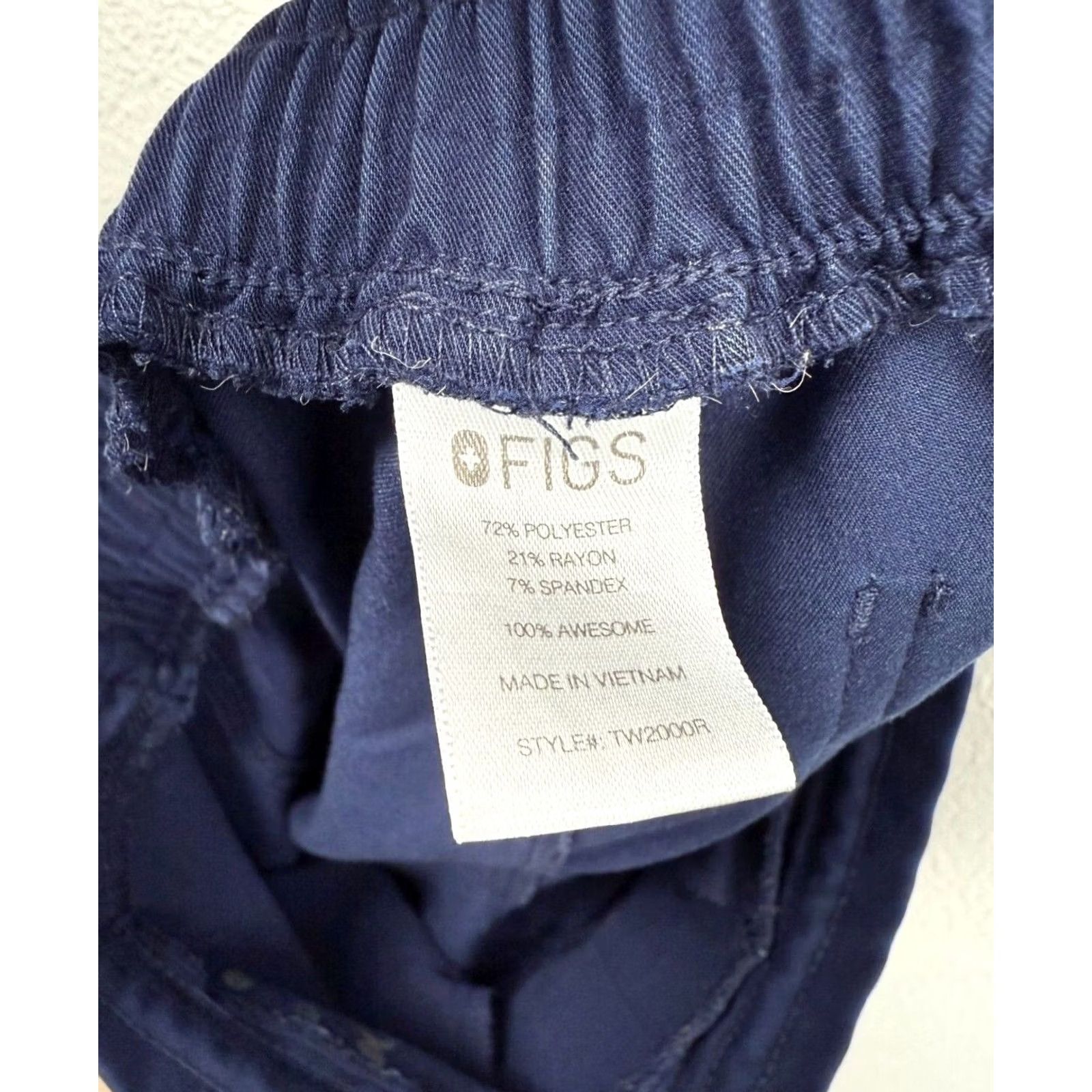 Vintage FIGS Cargo Scrub Pants Shirt? Size 26" / US 2 / IT 38 - 6 Thumbnail