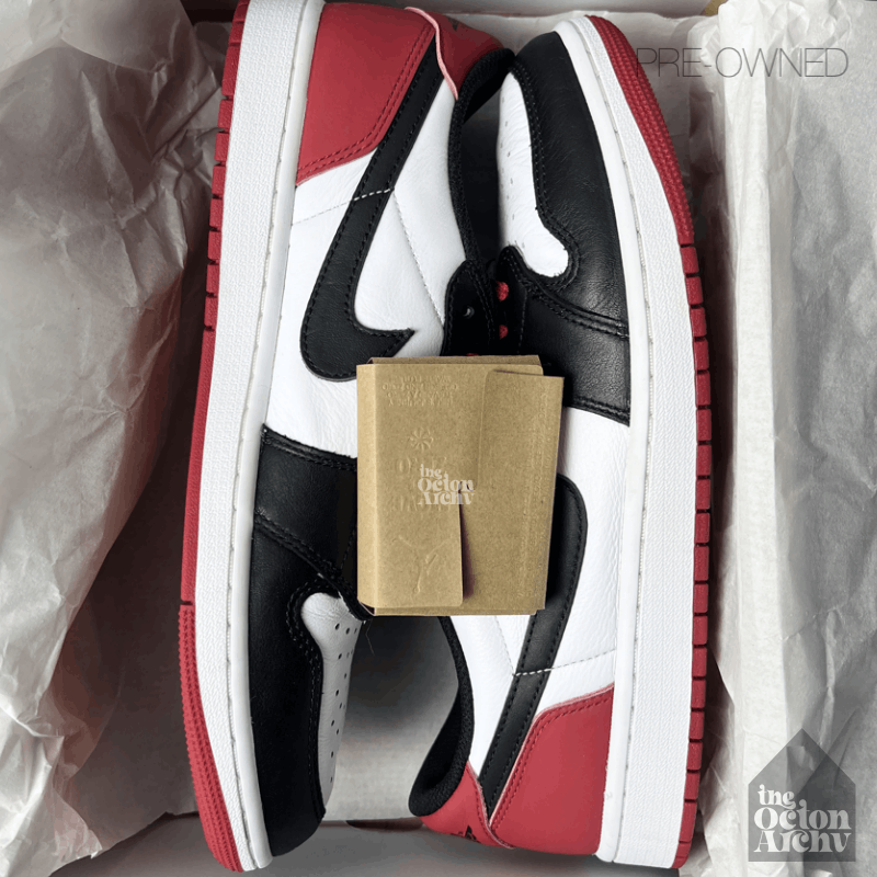 Jordan Brand Air Jordan 1 Retro Low OG 'Black Toe' CZ0790-106 Pre-Owned Size US 10.5 / EU 43-44 - 9 Thumbnail