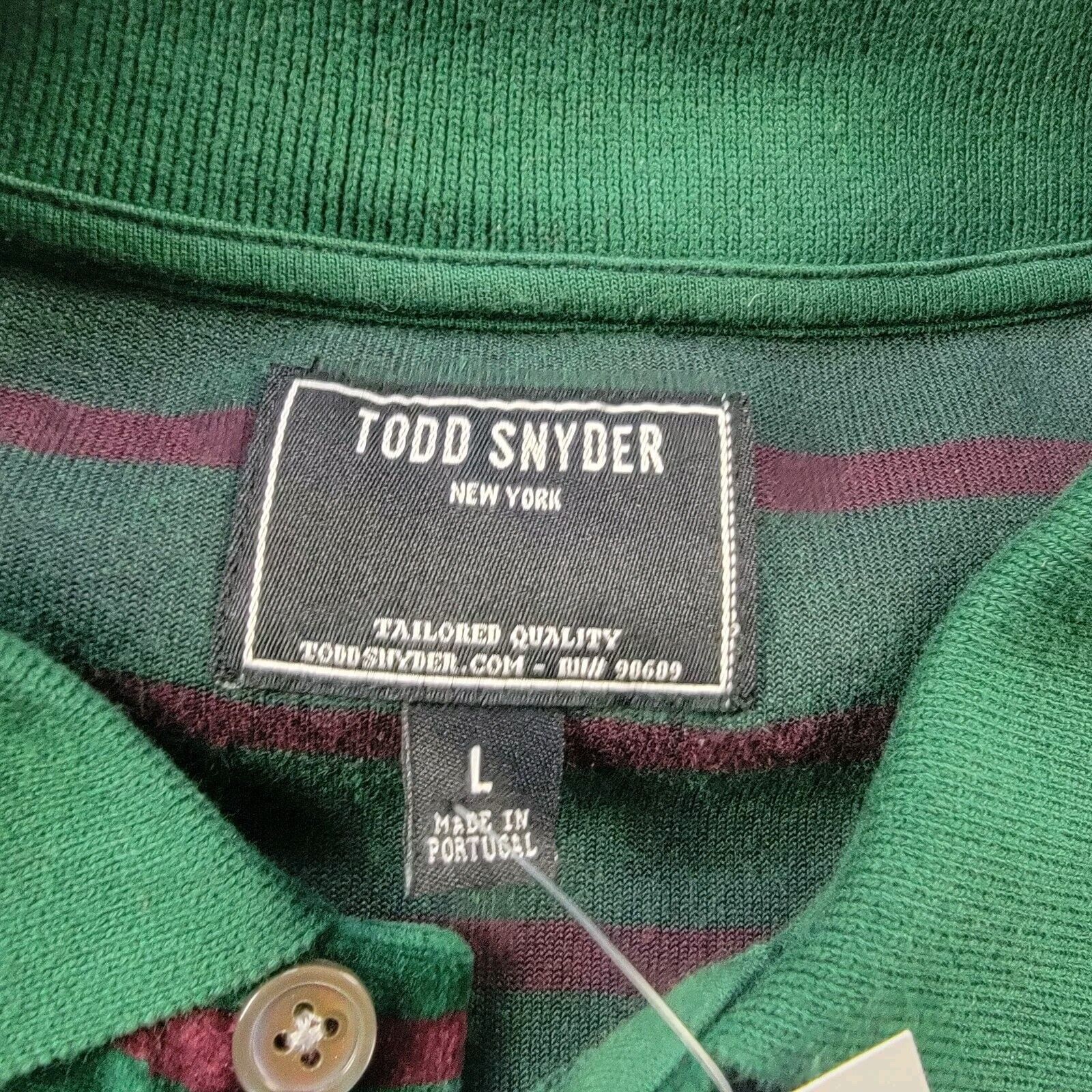 Todd Snyder Todd Snyder Velour Striped Rugby Polo Sweater Size US L / EU 52-54 / 3 - 6 Thumbnail