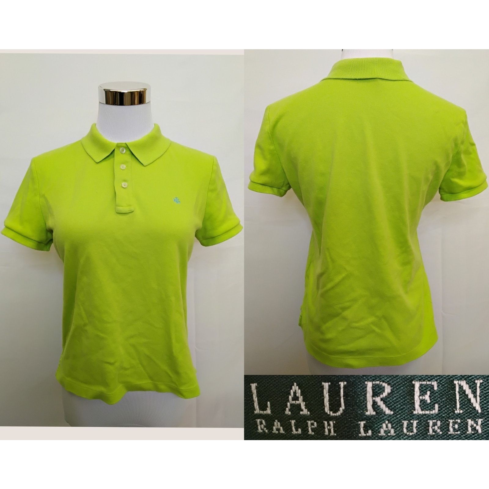 Lauren Ralph Lauren Lauren Ralph Lauren Short Sleeve Polo Shirt Women's M Green Size M / US 6-8 / IT 42-44 - 1 Thumbnail