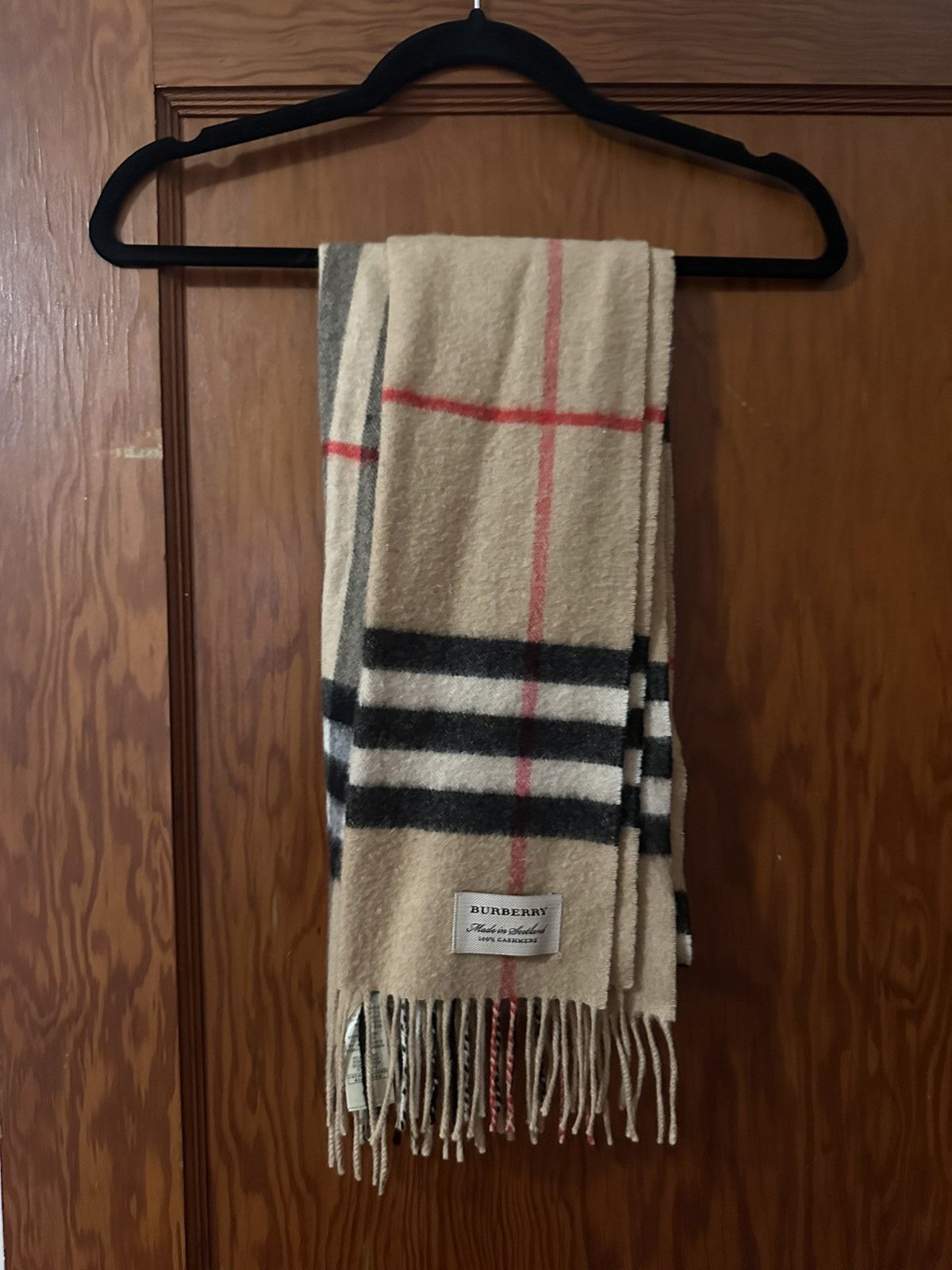 Burberry Burberry Classic Check Cashmere Scarf Size ONE SIZE - 1 Thumbnail