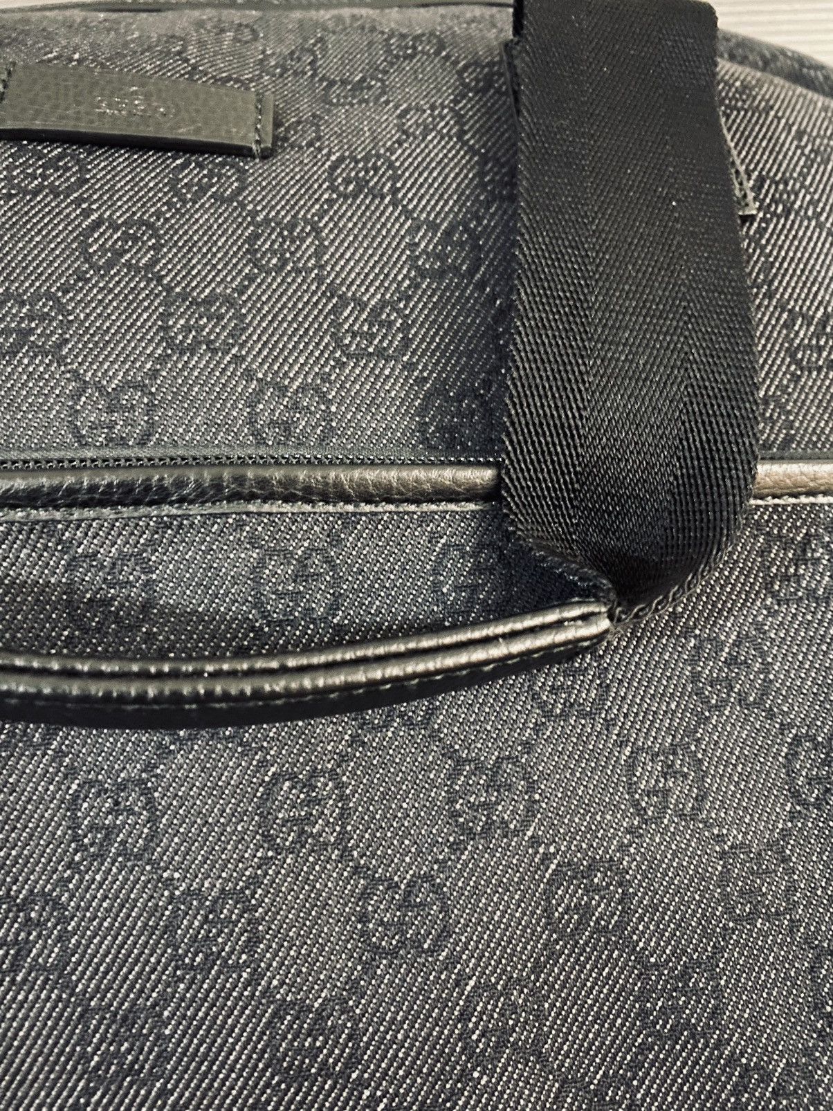 Gucci Gucci 🇮🇹 Nero GG kanvas/leather carry all bowler unisex NEW Size ONE SIZE - 9 Thumbnail