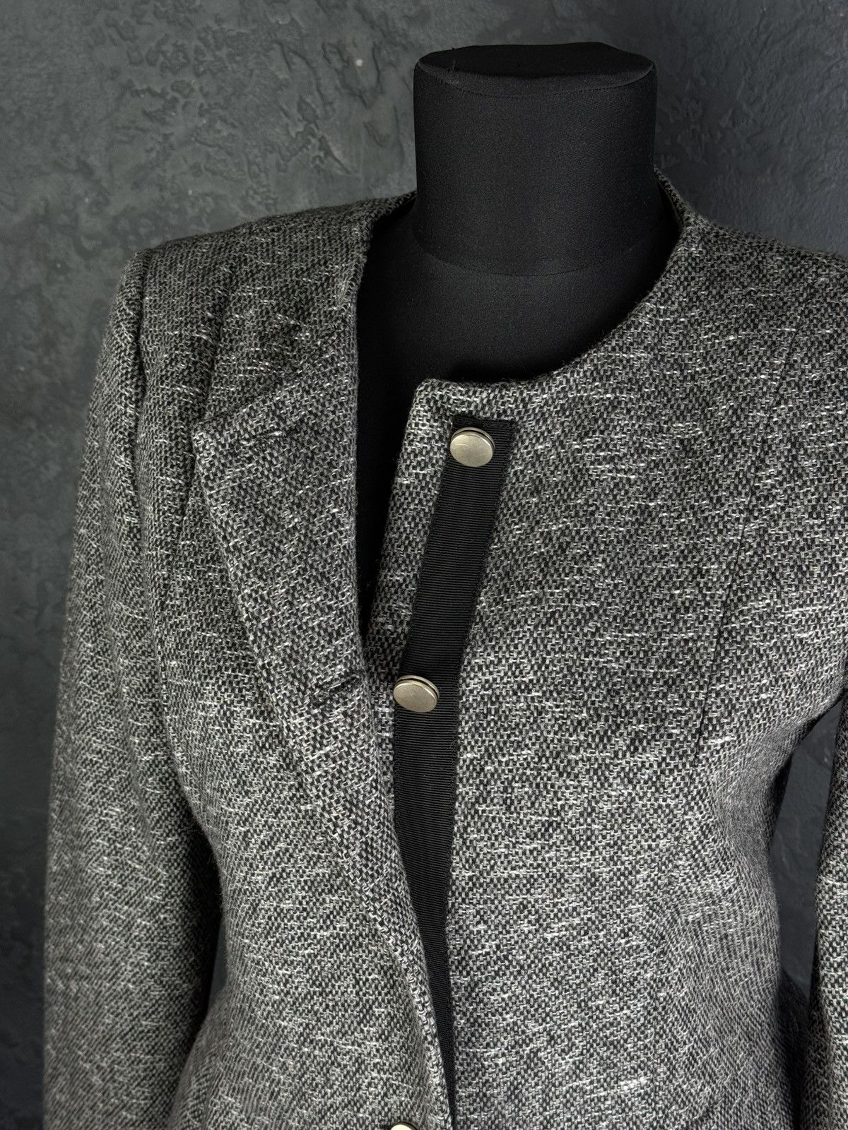 Armani Collezioni Armani Jeans Giorgio Wool Blend Blazer Vintage Womens 44 Size M / US 6-8 / IT 42-44 - 13 Thumbnail
