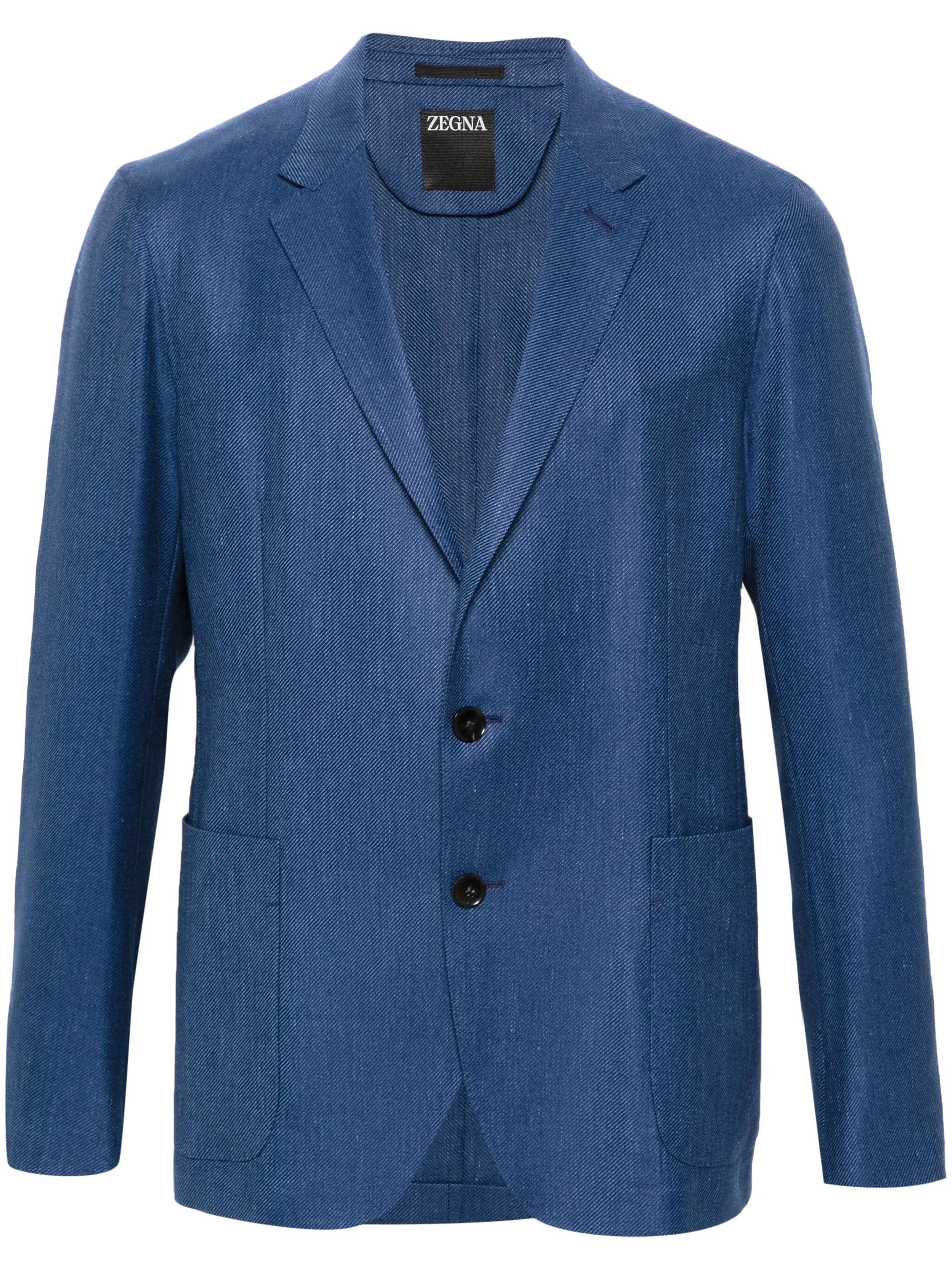 Ermenegildo Zegna o1s1rm0325 R773545A7 Jacket in Navy Blue Size US M / EU 48-50 / 2 - 1 Thumbnail