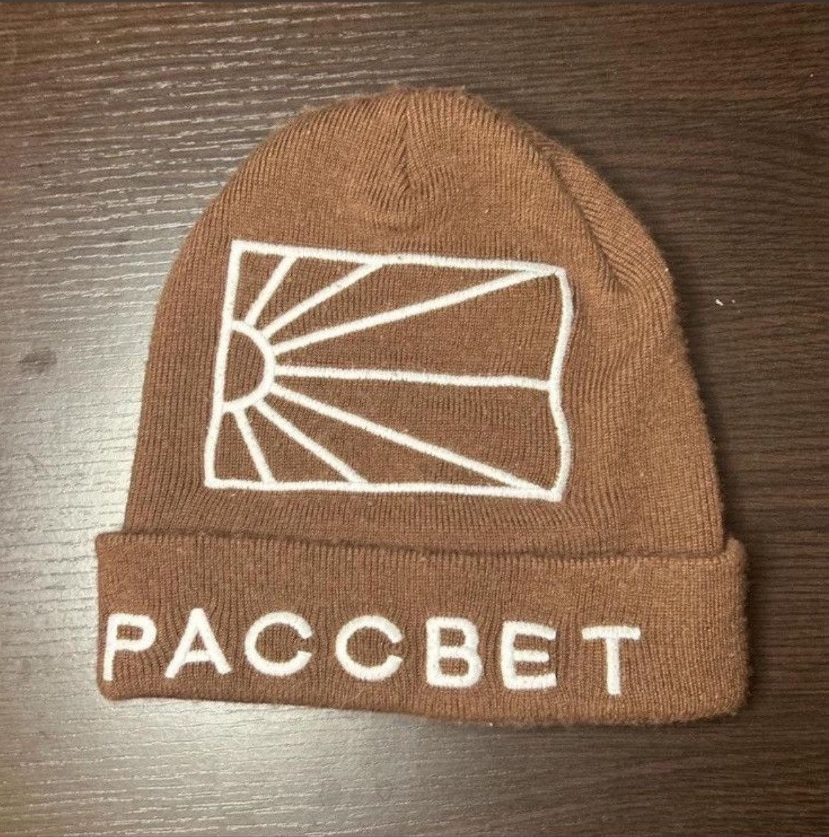 Gosha Rubchinskiy Paccbet Brown Beanie Size ONE SIZE - 1 Thumbnail