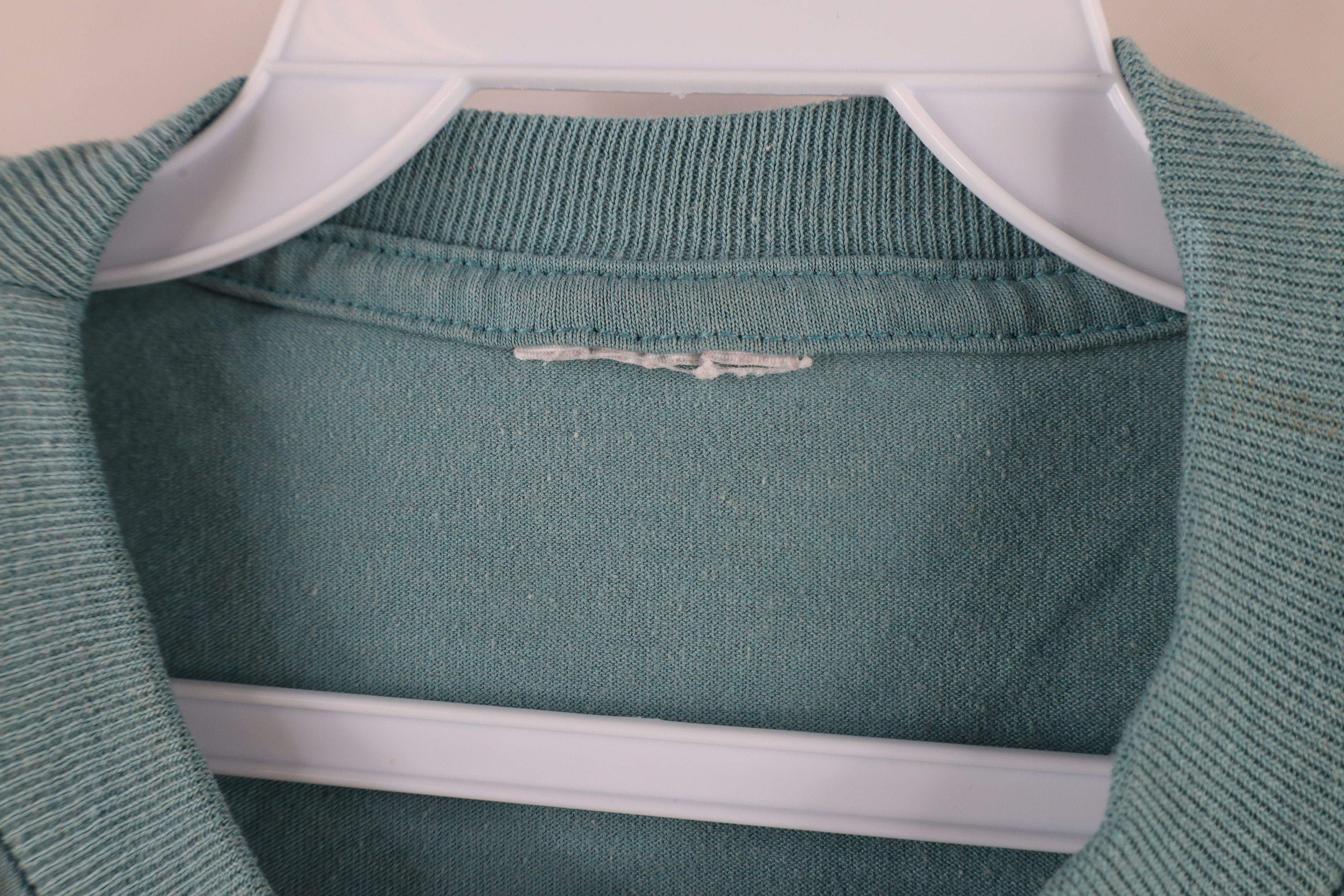 Vintage Vintage 90s Streetwear Blank Short Sleeve T-Shirt Teal Size US XL / EU 56 / 4 - 8 Thumbnail