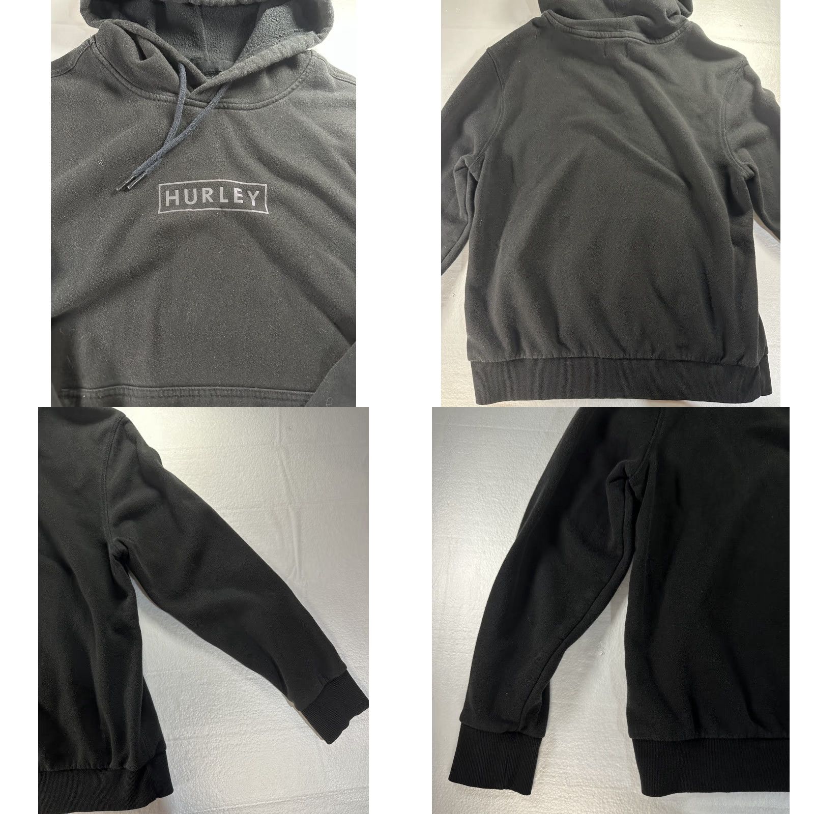 Hurley Hurley Hooded Pullover Sweatshirt Hoodie Iridescent Box Logo Black Mens M Size US S / EU 44-46 / 1 - 8 Thumbnail