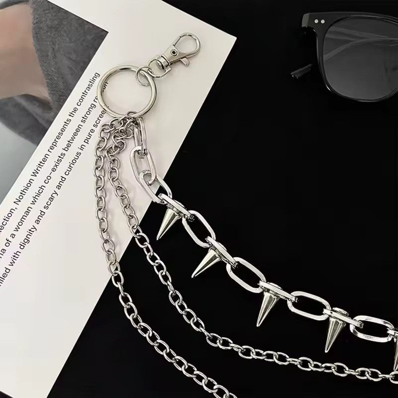 Jewelry Multi-Layer Spiked Punk Pant Chain / Wallet Chain Size ONE SIZE - 5 Thumbnail