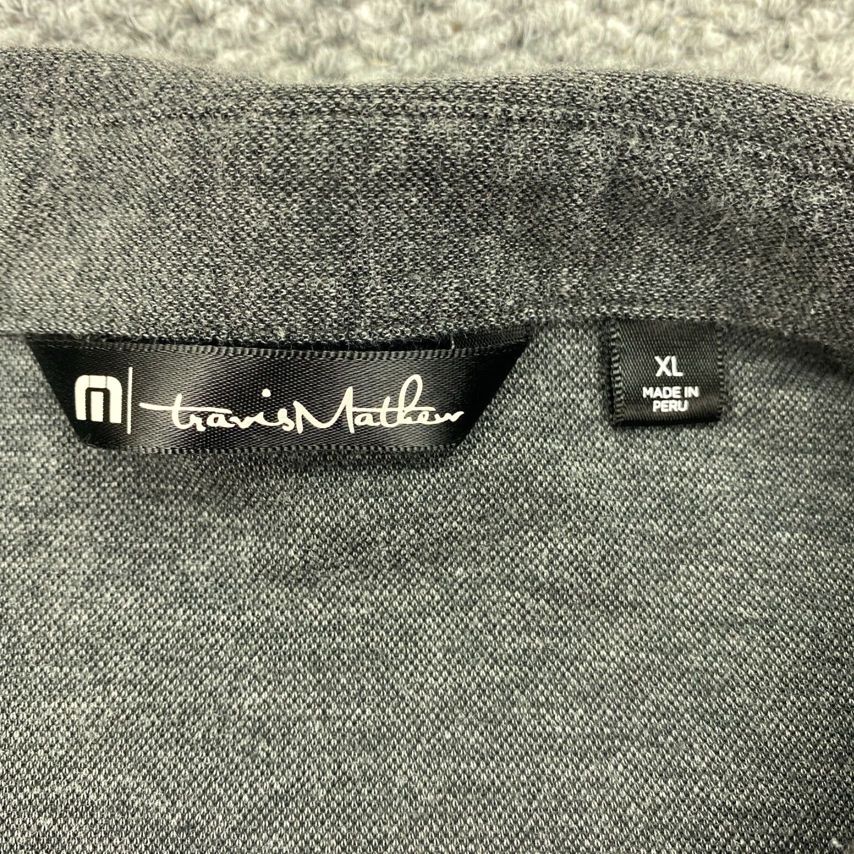 TravisMathew Travis Mathew Polo Shirt Mens XL Gray Striped Embroidered Golf Casual Size US XL / EU 56 / 4 - 4 Thumbnail