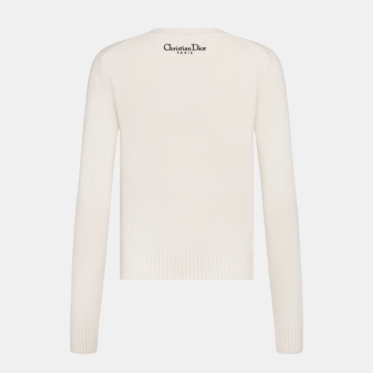 Dior o1bcso1str0225 Embroidered Sweater in White Size M / US 6-8 / IT 42-44 - 2 Thumbnail