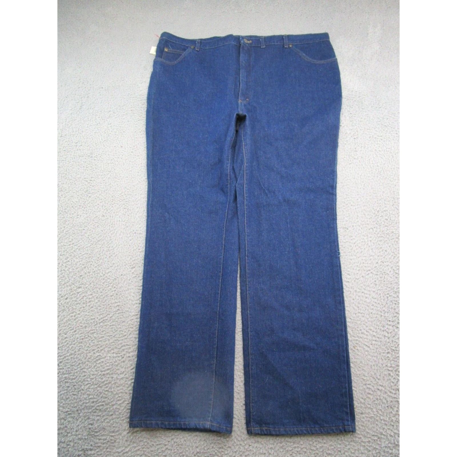 Lee VINTAGE Lee Riders USA Made Blue Denim Jeans Straight Leg Big & Tall 50x34 Mens Jeans Blue USA Straight 50 34 New Size US 34 / EU 50 - 4 Thumbnail