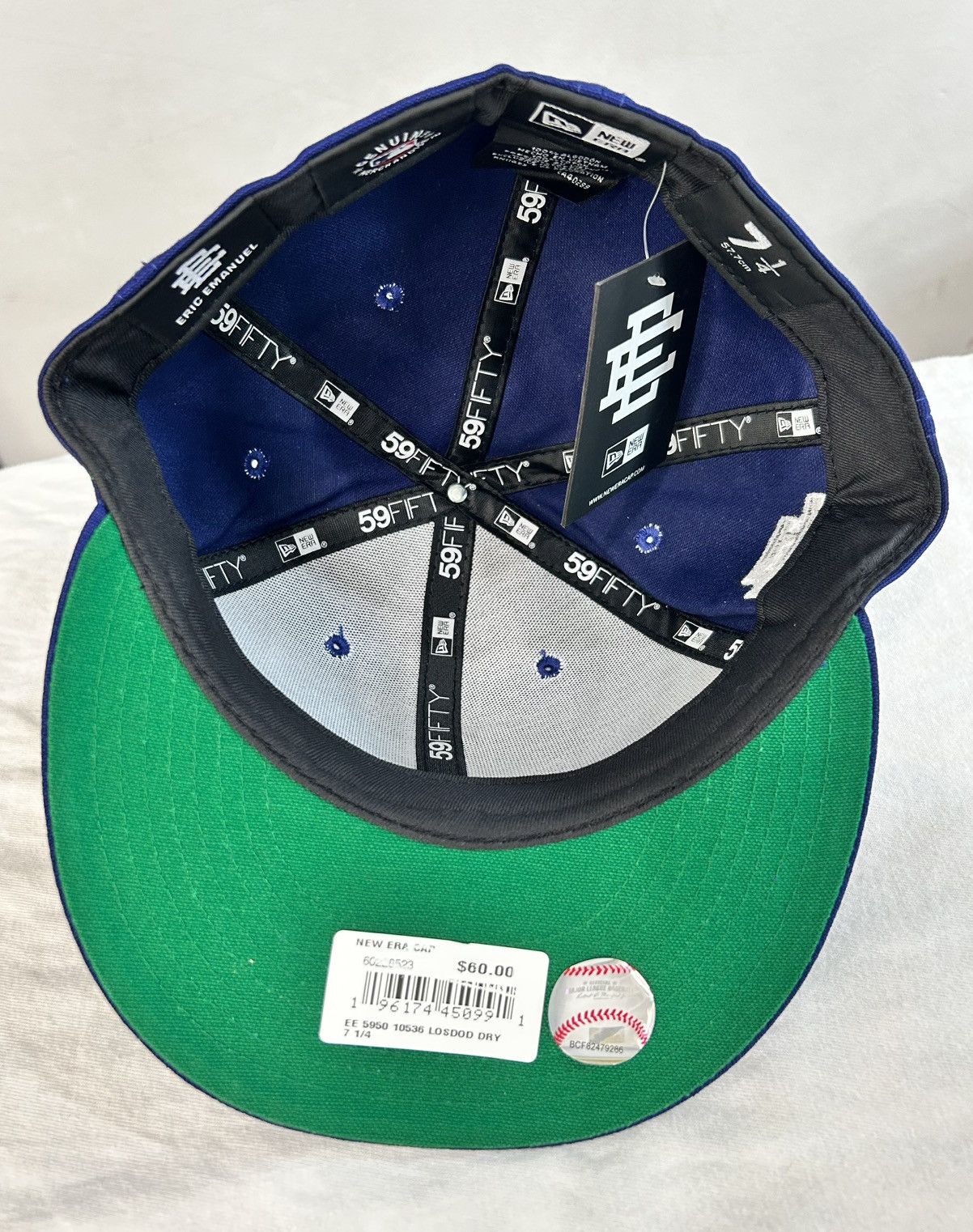 Eric Emanuel × MLB Eric Emanuel EE Los Angeles Dodgers Hat Size 7 1/4 NEW Size ONE SIZE - 5 Thumbnail