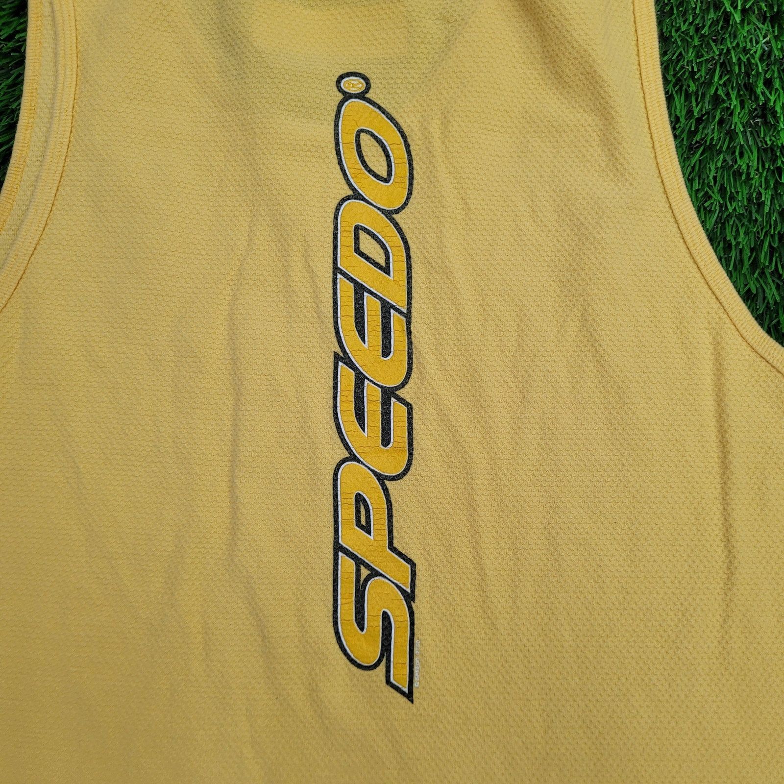 Speedo Vintage 90s Speedo Tank-Top L/XL 22x30 Yellow USA Made Size US XL / EU 56 / 4 - 2 Thumbnail