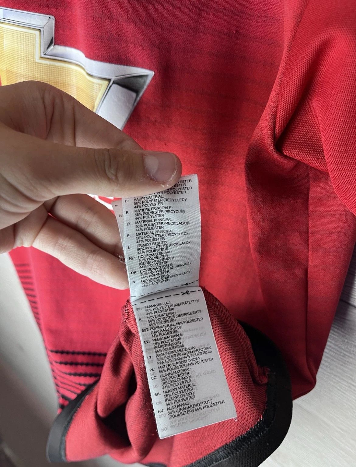 Adidas Soccer jersey adidas Manchester United #6 Pogba Men 17/2018 Size US L / EU 52-54 / 3 - 11 Thumbnail