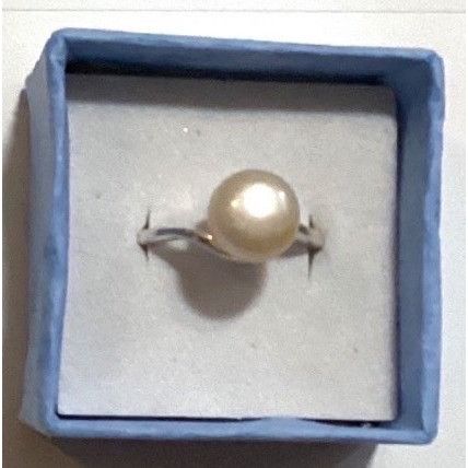 Other .925 Sterling Silver Ring With Genuine Pearl Accent-Size 5.7 Size ONE SIZE - 1 Thumbnail