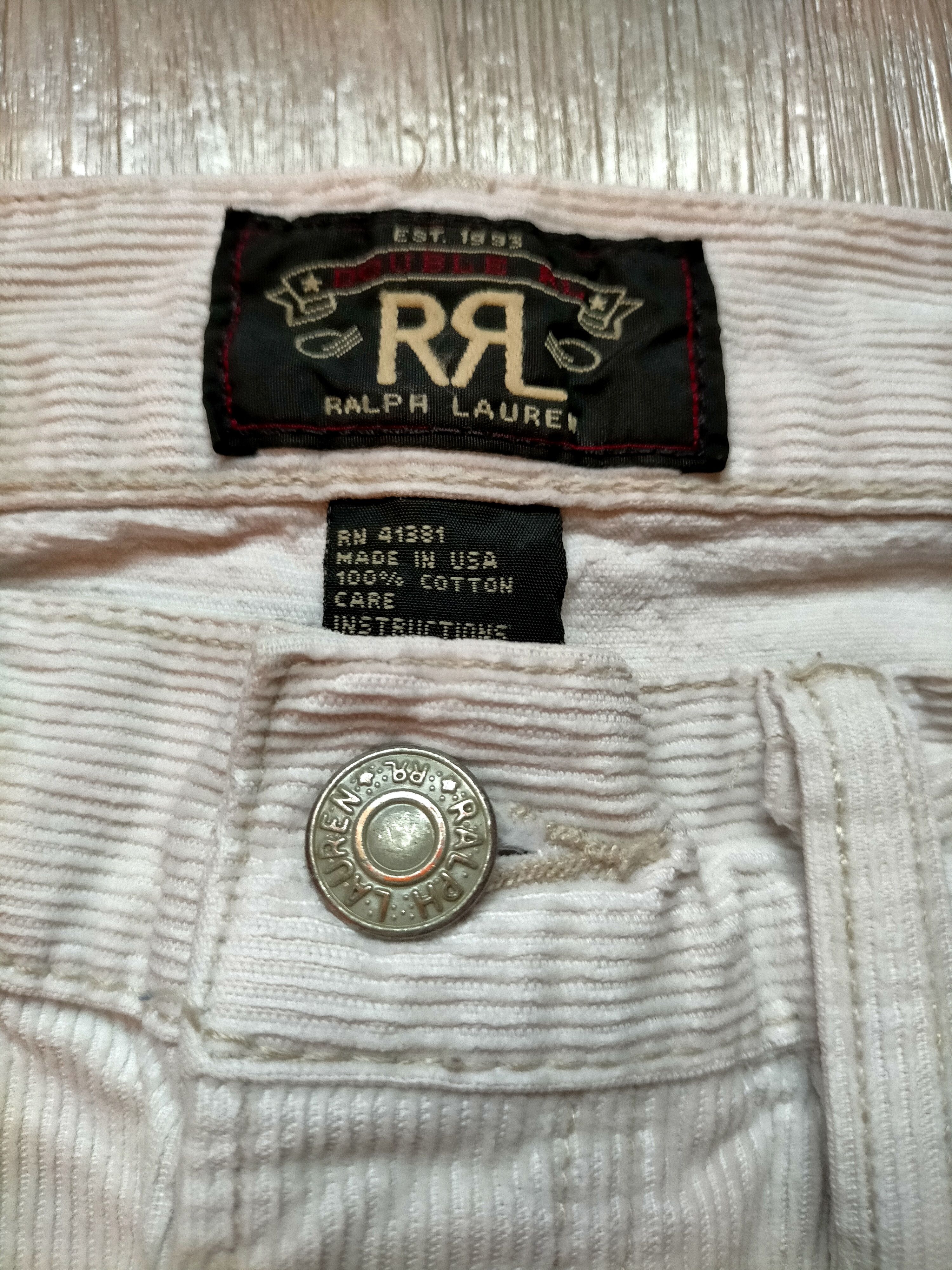 Polo Ralph Lauren RRL Double RL Polo Ralph Lauren White Coudroy Jeans Pants Size US 30 / EU 46 - 20 Thumbnail