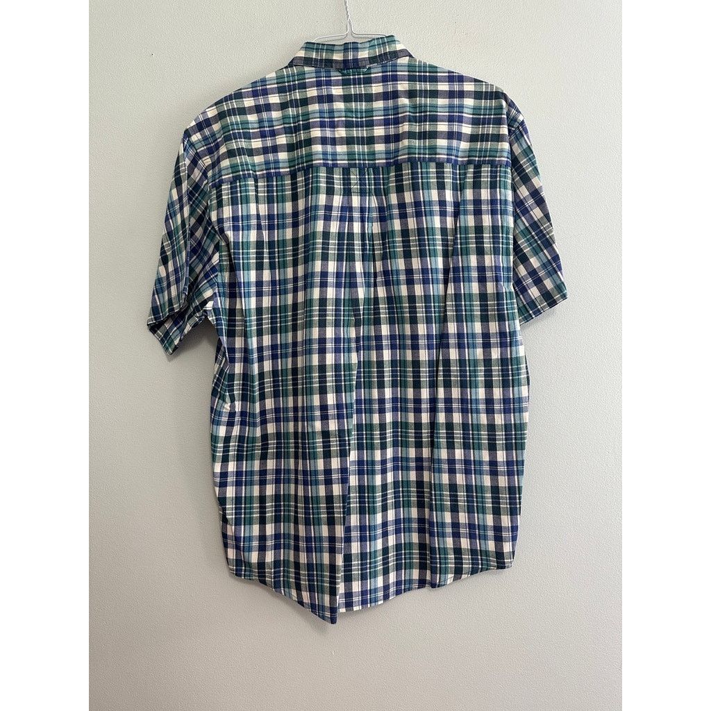 Eddie Bauer Eddie Bauer blue plaid short sleeve button down size M Size US M / EU 48-50 / 2 - 3 Thumbnail
