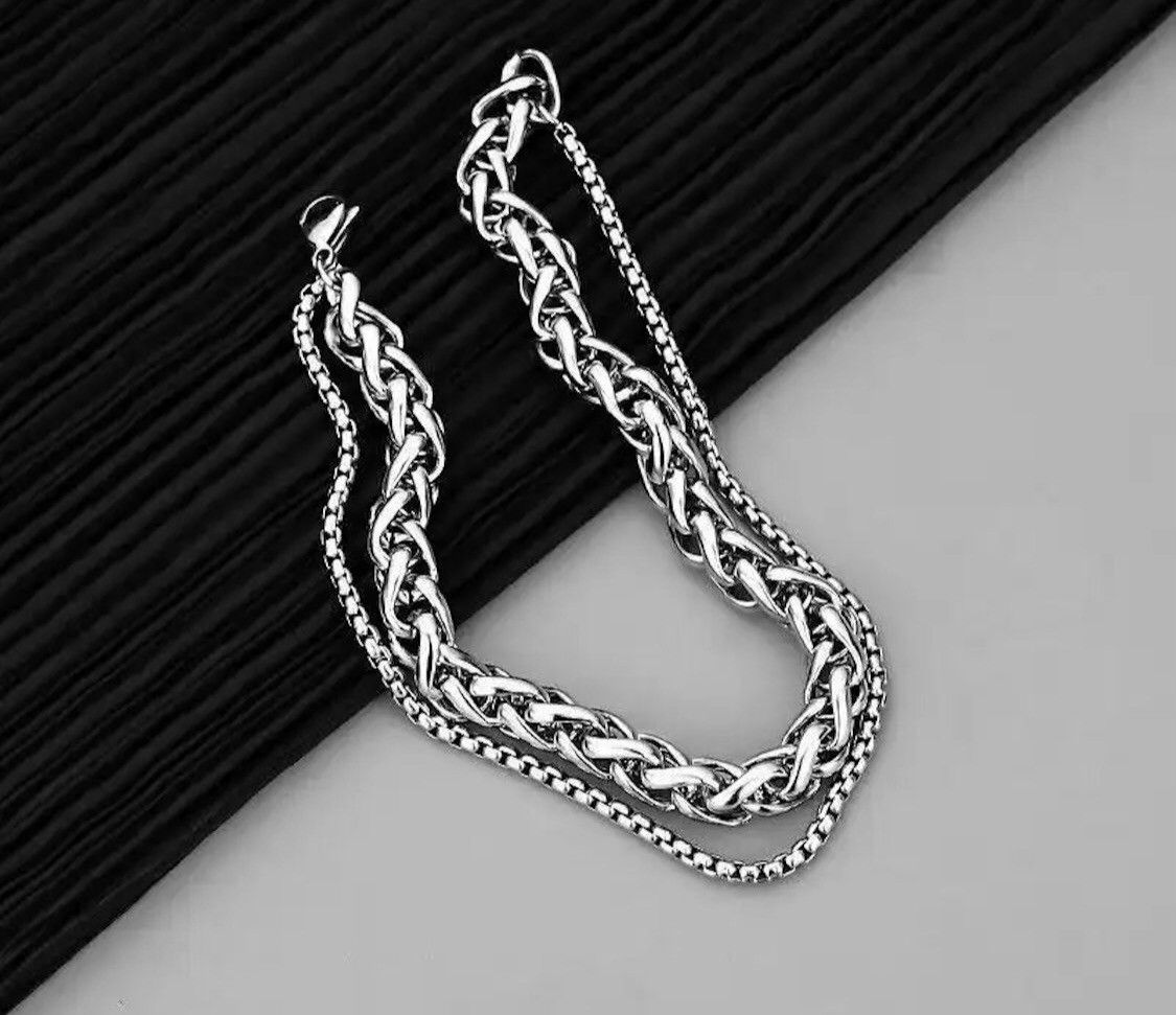 Jewelry Double Layer Chain Bracelet Size ONE SIZE - 2 Thumbnail