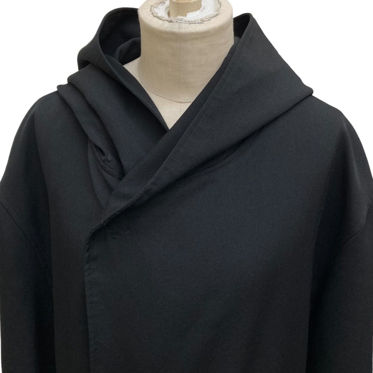 Yohji Yamamoto YYPH 18AW Wool Gabazine Hooded Court HV-C98-148 Size US L / EU 52-54 / 3 - 3 Thumbnail