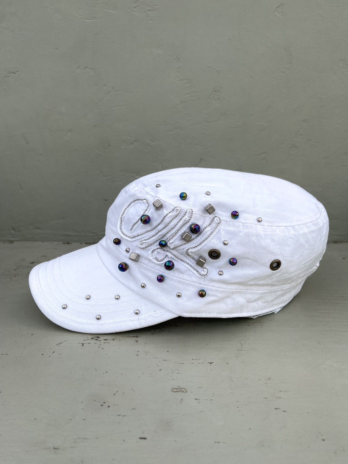 Le Grande Bleu (L.G.B.) 2000s button studded patrol hat Size ONE SIZE - 1 Thumbnail