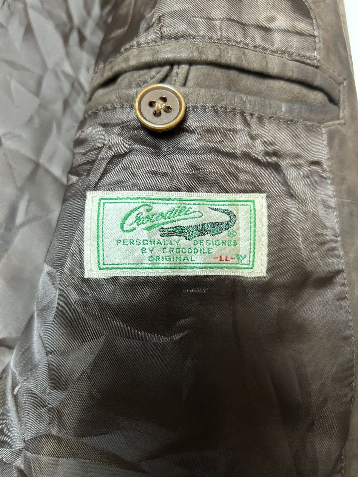 Lacoste × Vintage CROCODILE LEATHER JACKET Size US XL / EU 56 / 4 - 6 Thumbnail
