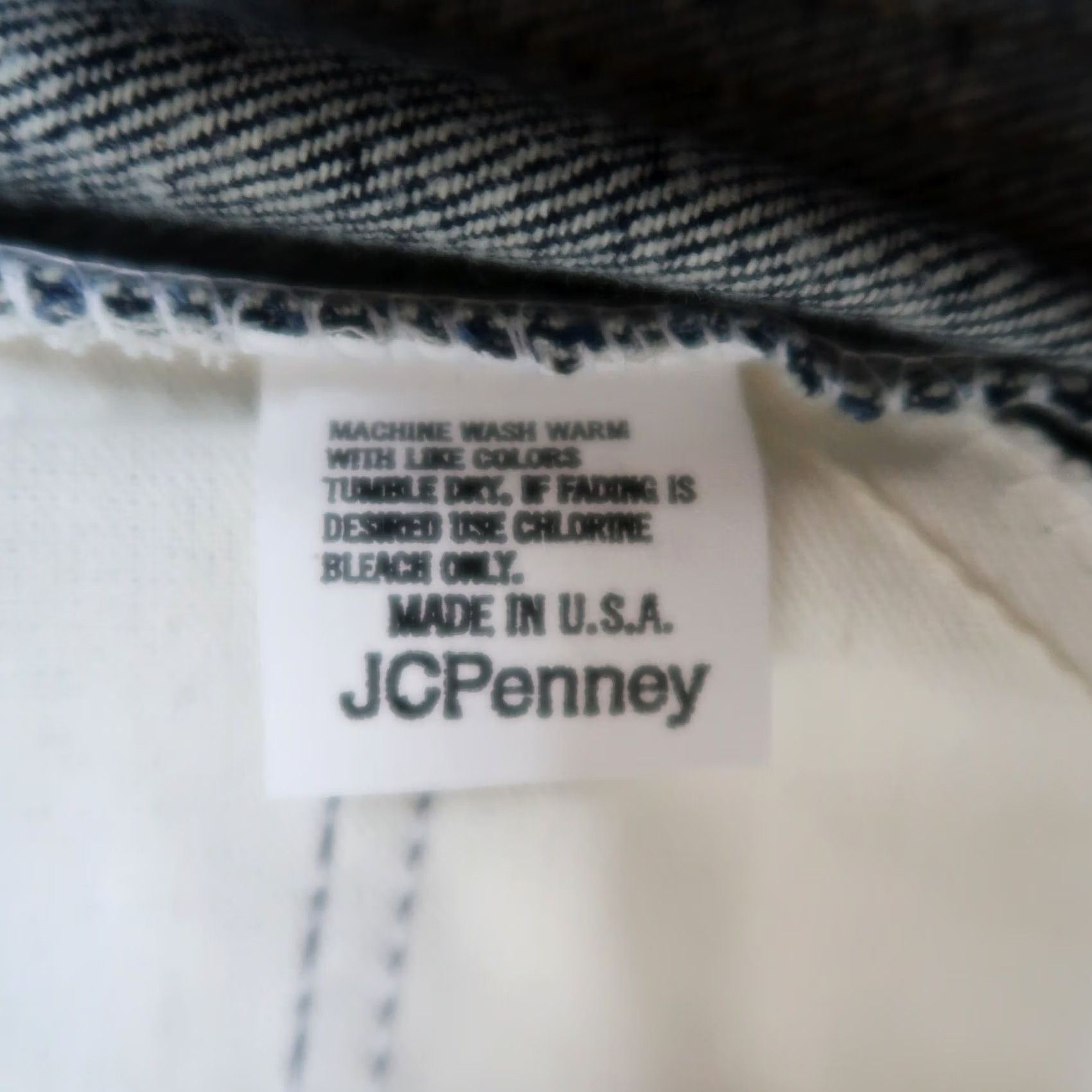JCPenney VINTAGE J. C. Penney Jeans Men 42x29 Denim Straight Pockets USA 80s 90s Rock Cowboy Regular Mens Size US 42 / EU 58 - 4 Thumbnail