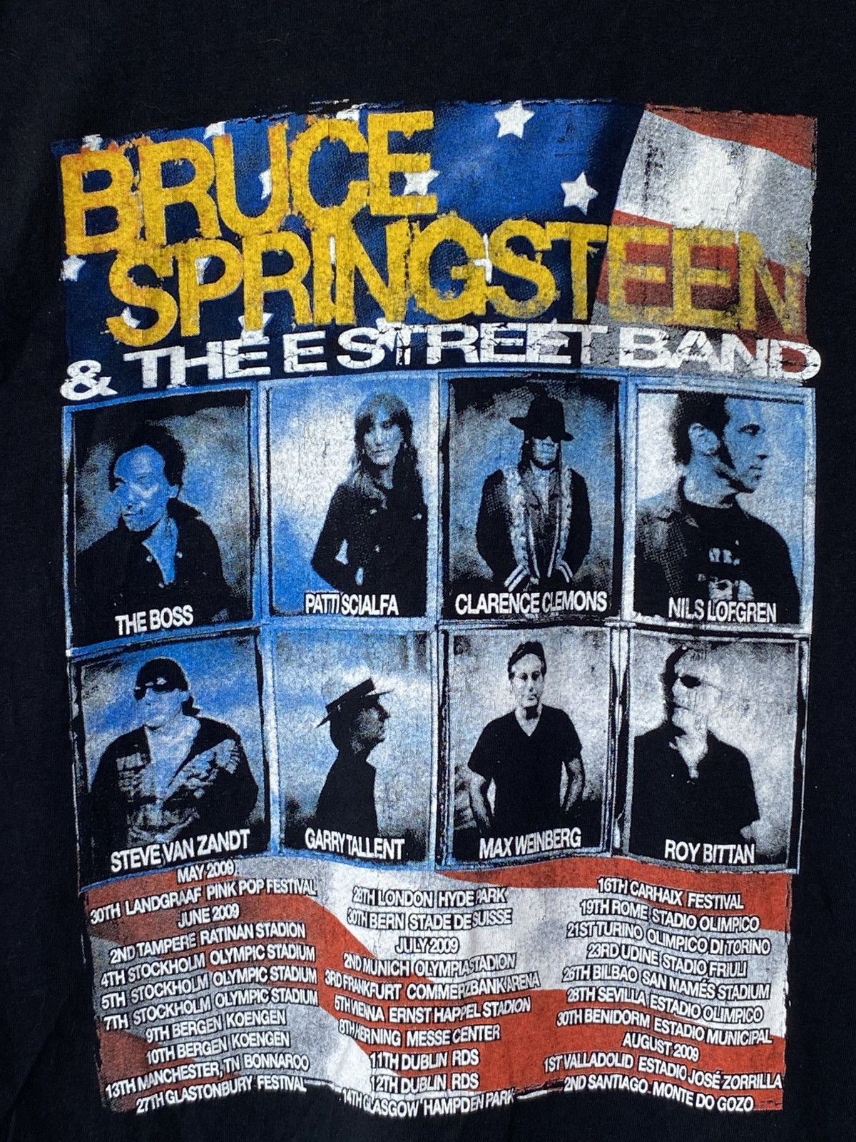 Band Tees Vintage Bruce Springsteen & The Estreet Band 2009 Tour Size US L / EU 52-54 / 3 - 4 Thumbnail