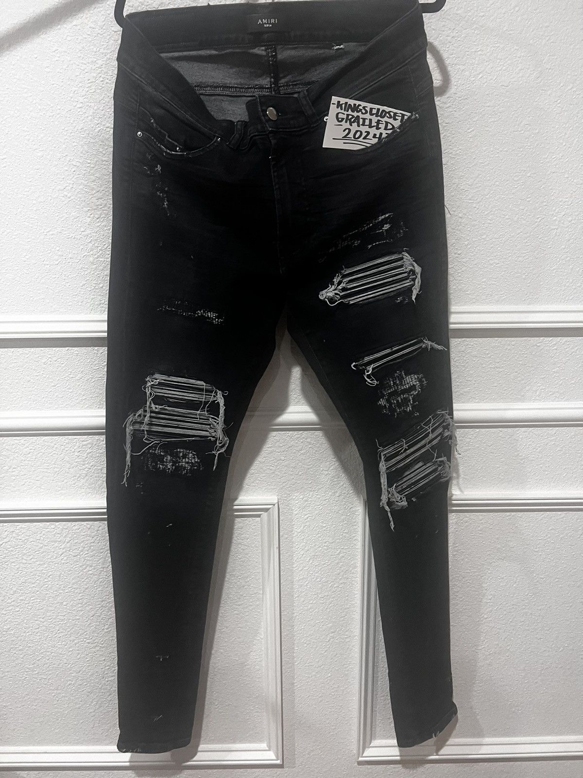 image of Amiri in Washed Black, Men's (Size 34)