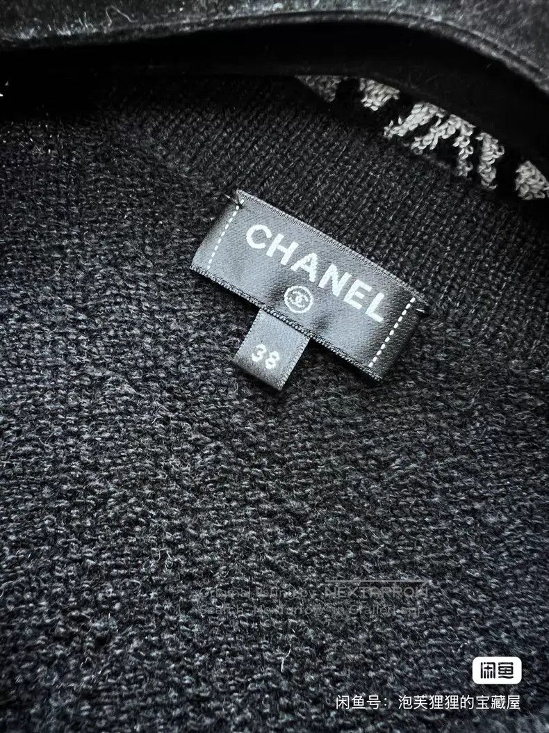Chanel Chanel Leather chain rolled edge long-sleeved short knit c Size XS / US 0-2 / IT 36-38 - 5 Thumbnail
