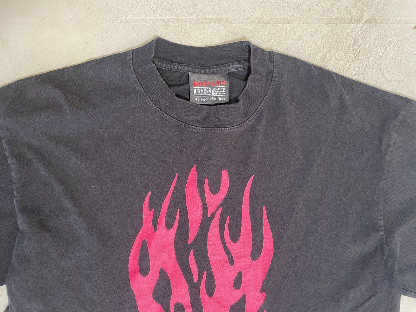Babylon Babylon Black Long Sleeve Shirt Flames Made in USA Size US M / EU 48-50 / 2 - 4 Thumbnail