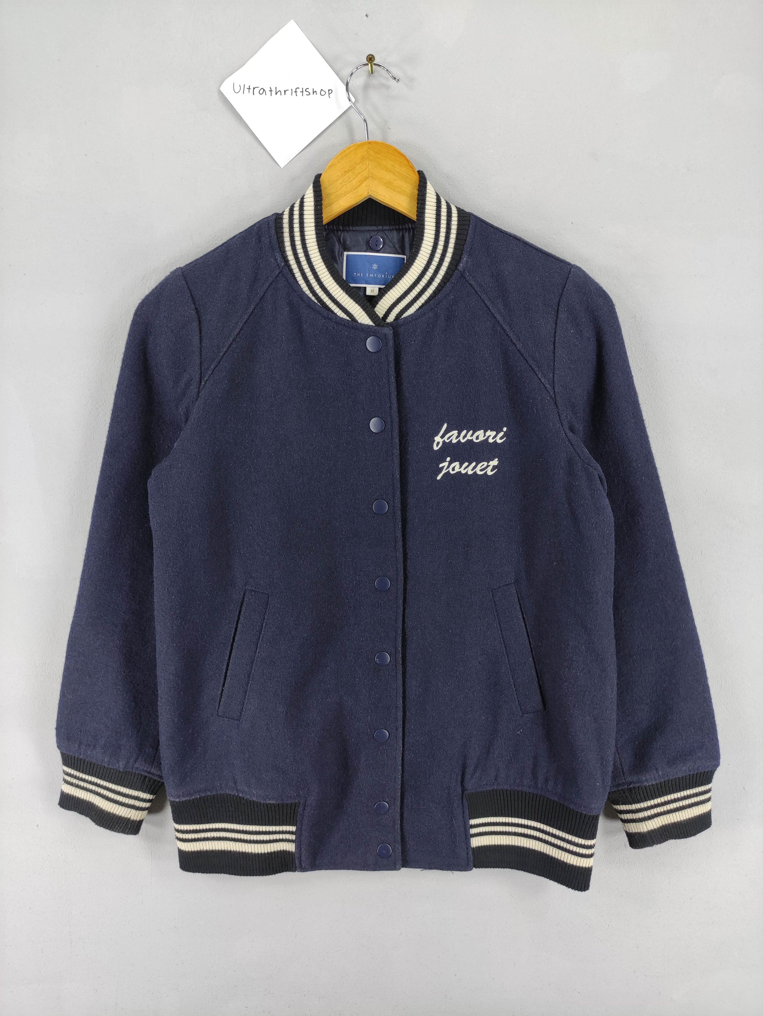 Vintage Varsity Jacket Wool Snap Button By The Emporium