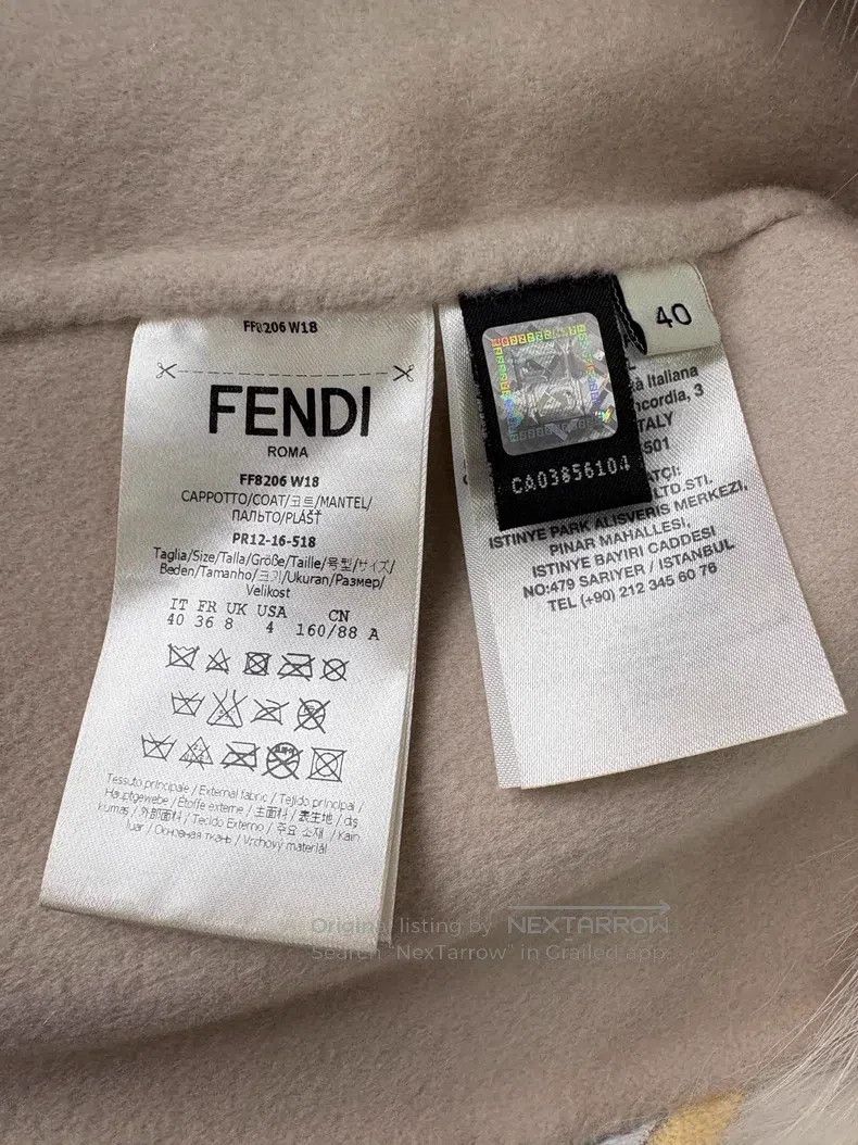Fendi Fendi Silver fox patch 100% cashmere material jacket Size XS / US 0-2 / IT 36-38 - 7 Thumbnail